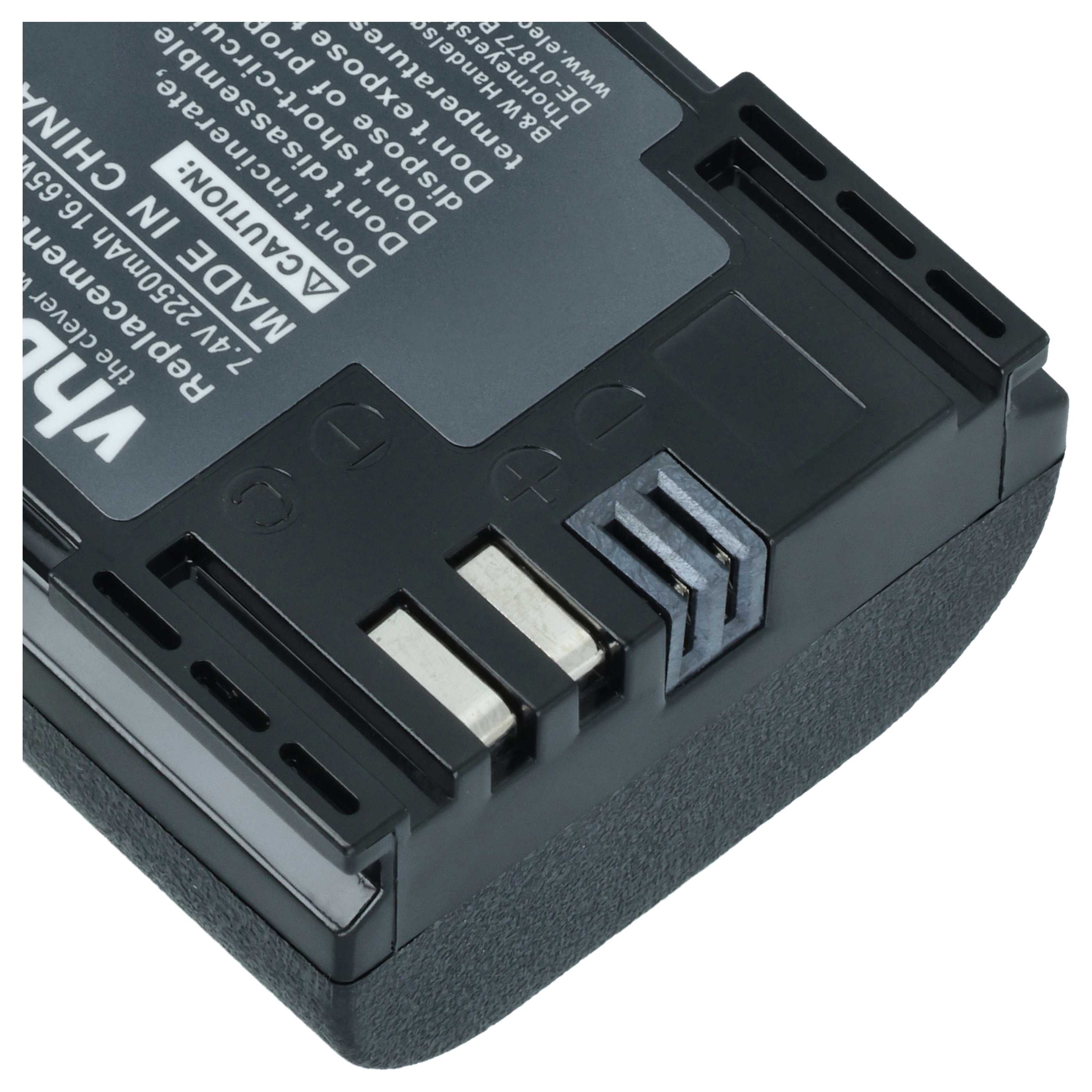Kamera-Akku (2 Stück) als Ersatz für Canon LP-E6N für Blackmagic - 2250mAh 7,4V Li-Ion mit Infochip