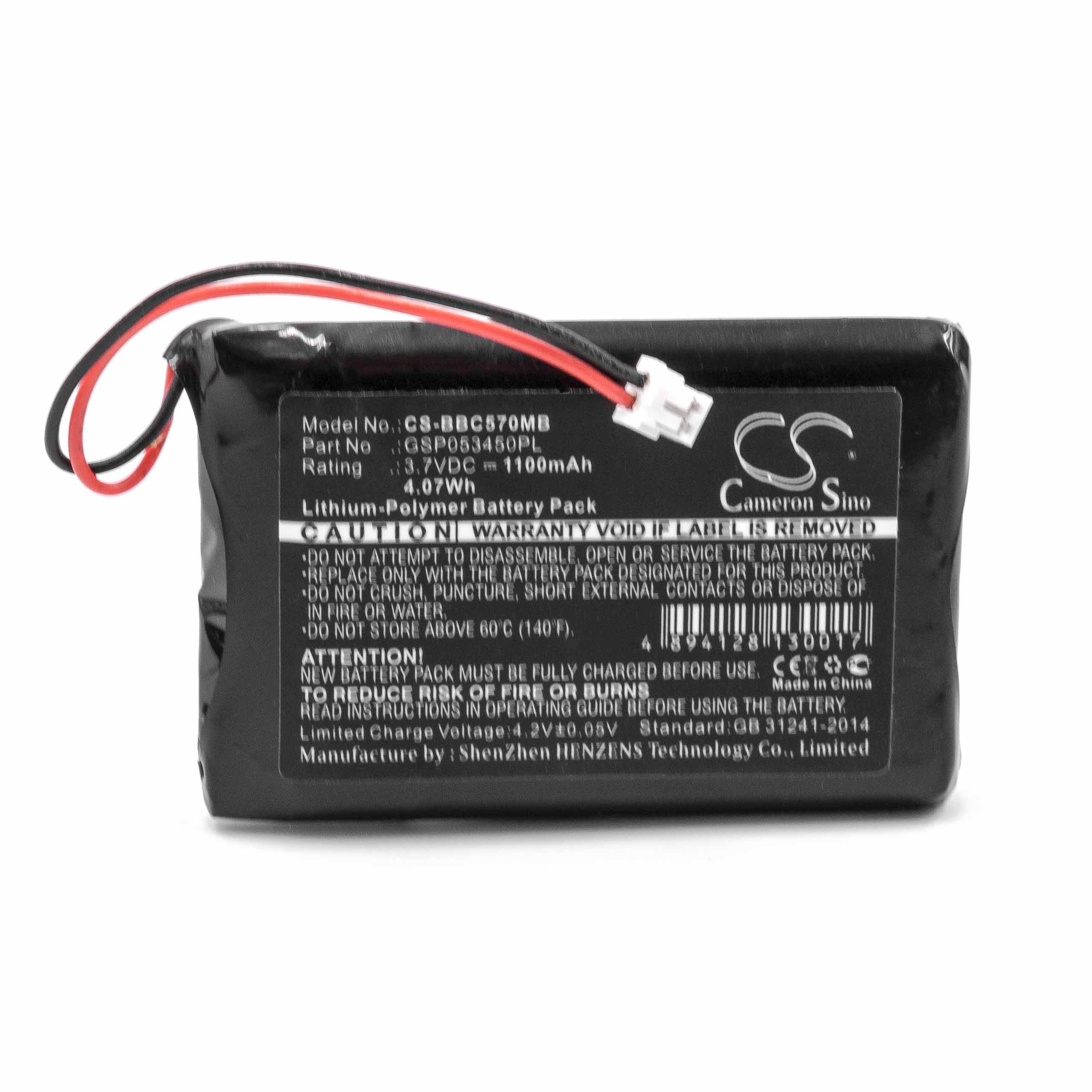 Batería reemplaza NeoNate GSP053450PL para vigilabebés NeoNate - 1100 mAh 3,7 V Li-poli