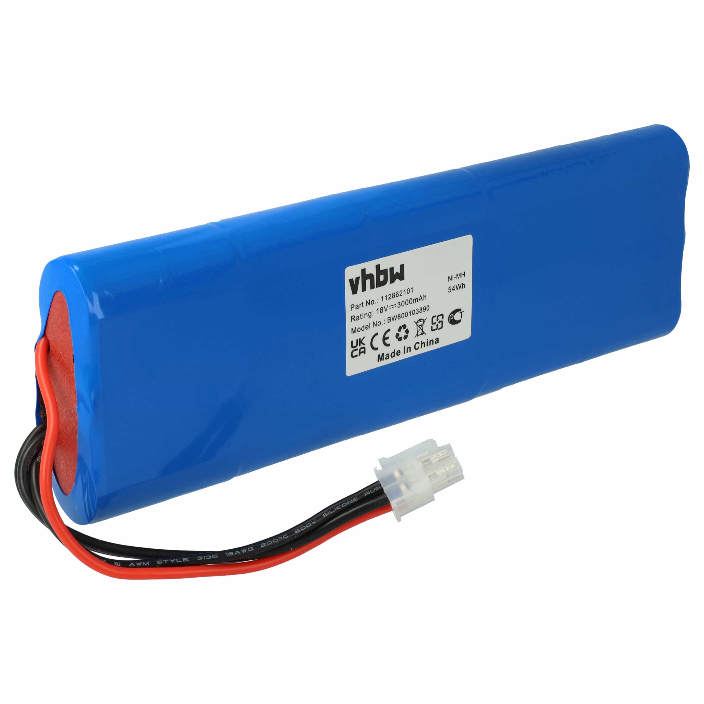Akumulator do robota zamiennik Elektrolux 2192110-02 - 3000 mAh 18 V NiMH, niebieski