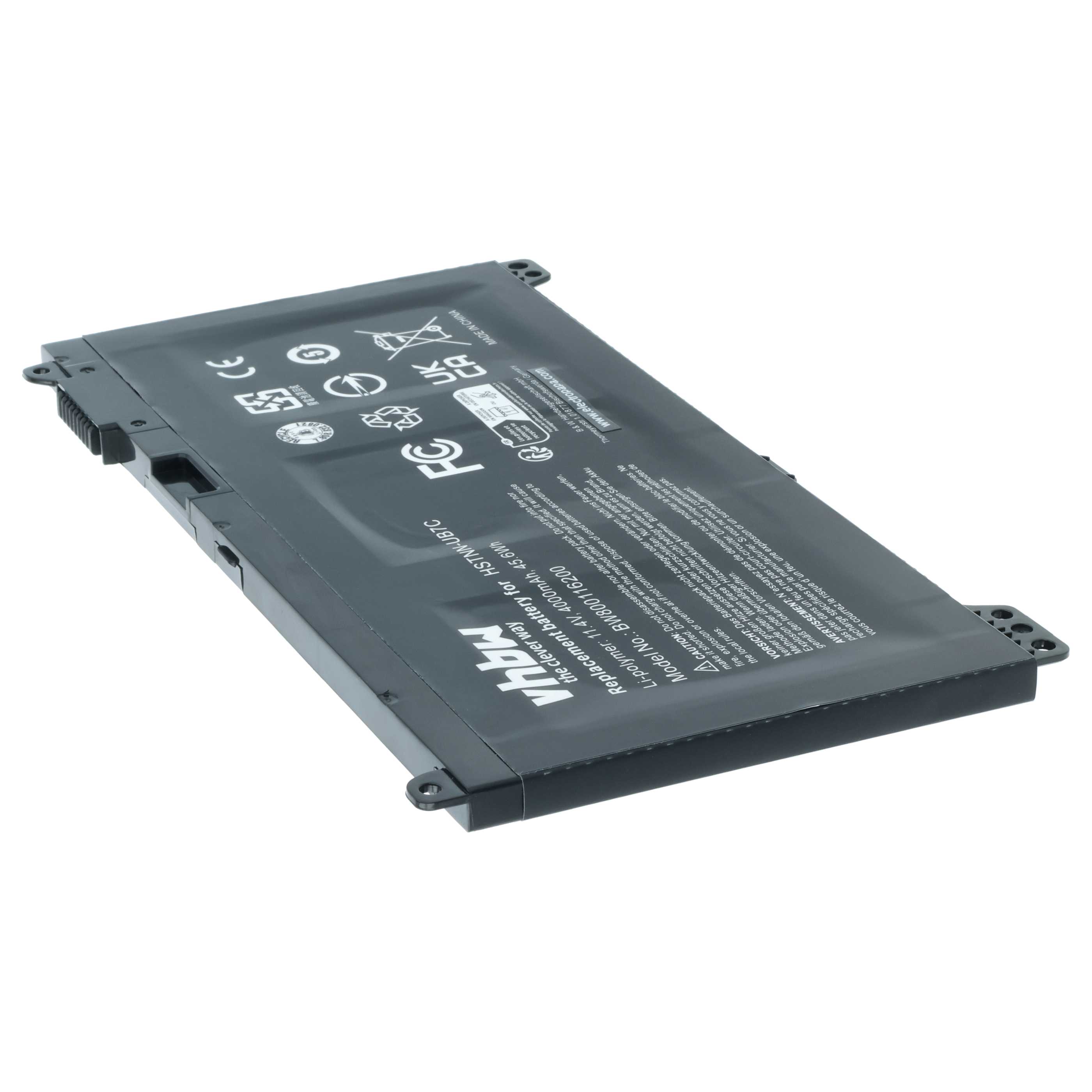 Batteria sostituisce HP 2TT75UT, 2UA28UT, 2TT74UT, 851477-421 per notebook - 4000mAh 11,4V Li-Poly nero