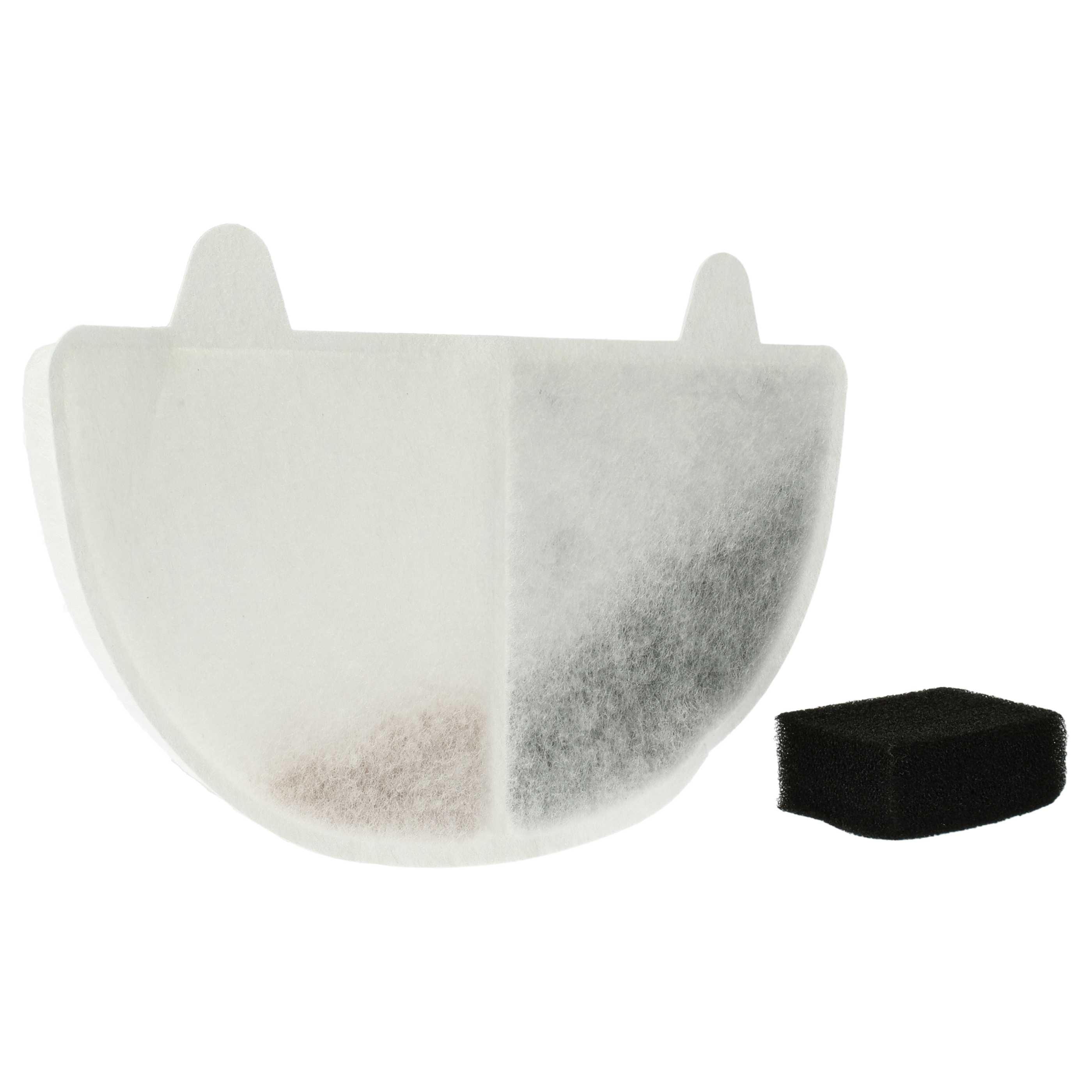 10x Filtro para bebederos HomeRunPet CF2, WF20 - Filtro de agua + filtro de bomba