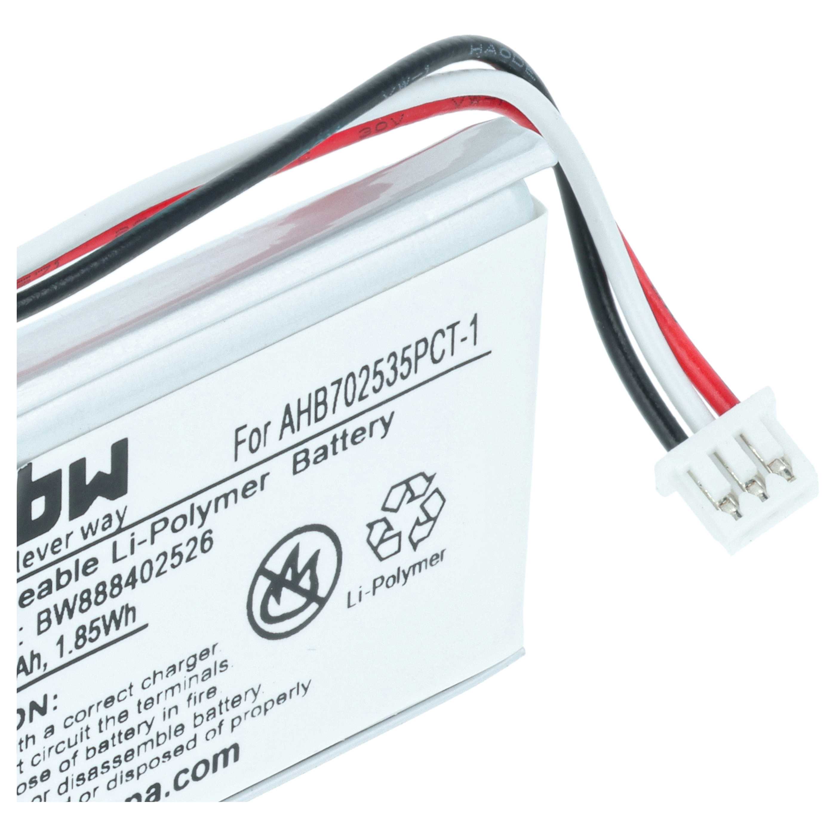 Akumulator do słuchawek bezprzewodowych zamiennik Sennheiser AHB702535PCT-01 - 500 mAh 3,7 V LiPo