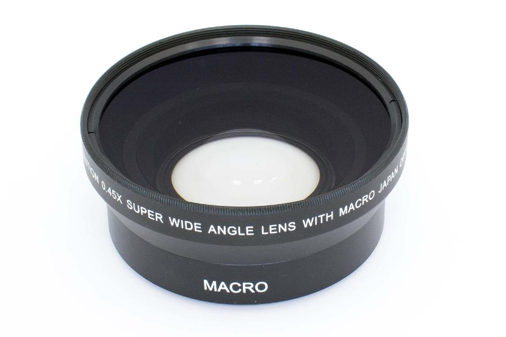 Grandangolo-lente macro addizionale 0,45x per obiettivo fotocamera - filettatura da 62 mm