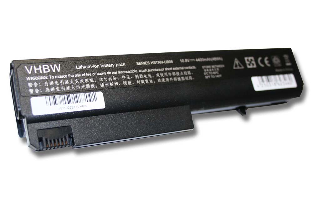 Notebook-Akku als Ersatz für HP 364602-001, 360483-004, 360483-003, 360483-001 - 4400mAh 10,8V Li-Ion, schwarz