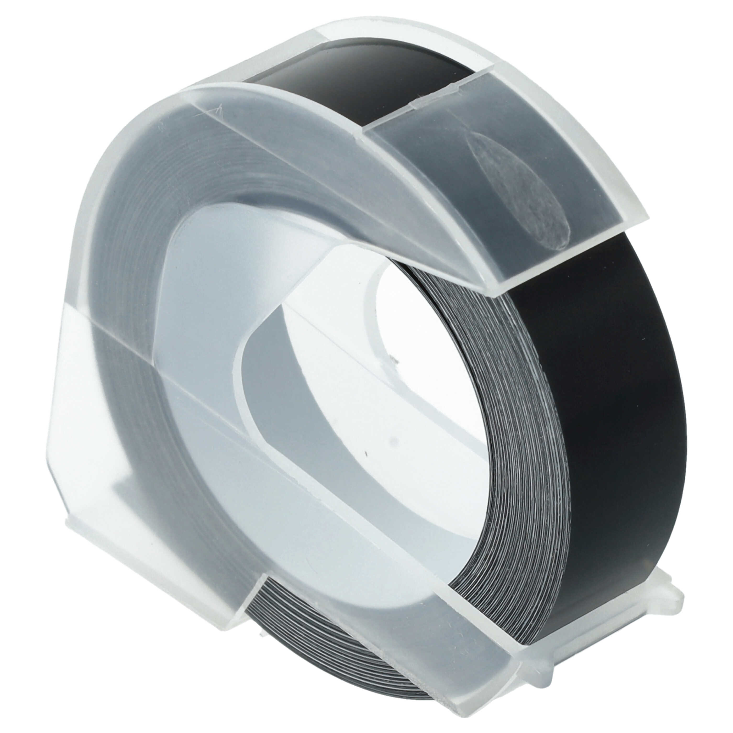 Casete cinta relieve 3D Casete cinta escritura reemplaza Dymo 0898132 Blanco su Negro
