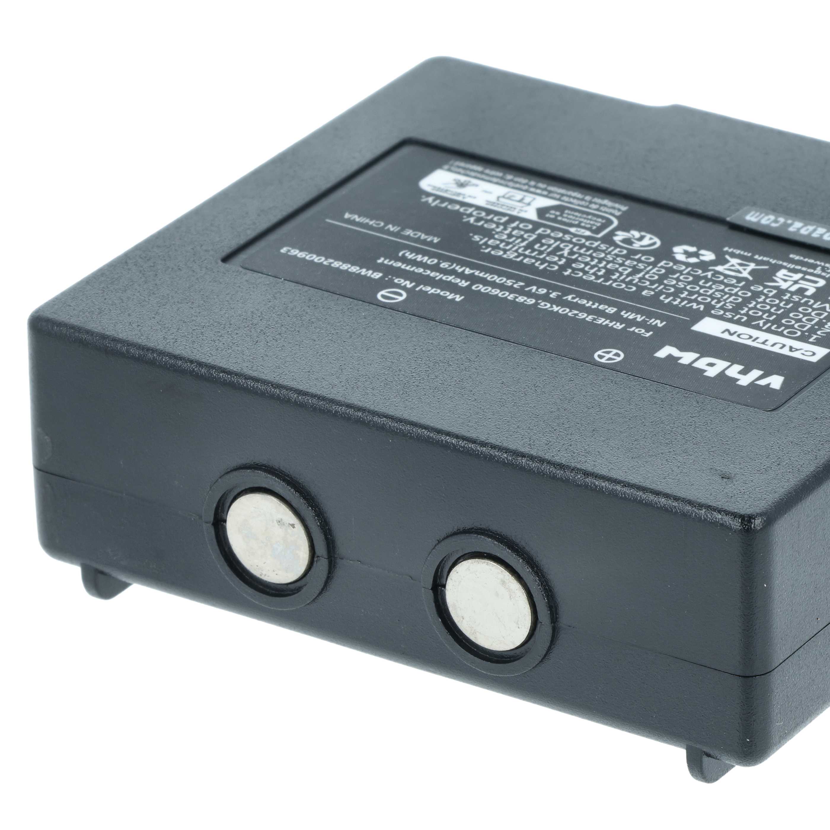 Akku (5 Stück) als Ersatz für Abitron KH68300990, EX2-22 Steuerung - 2500mAh 3,6V NiMH