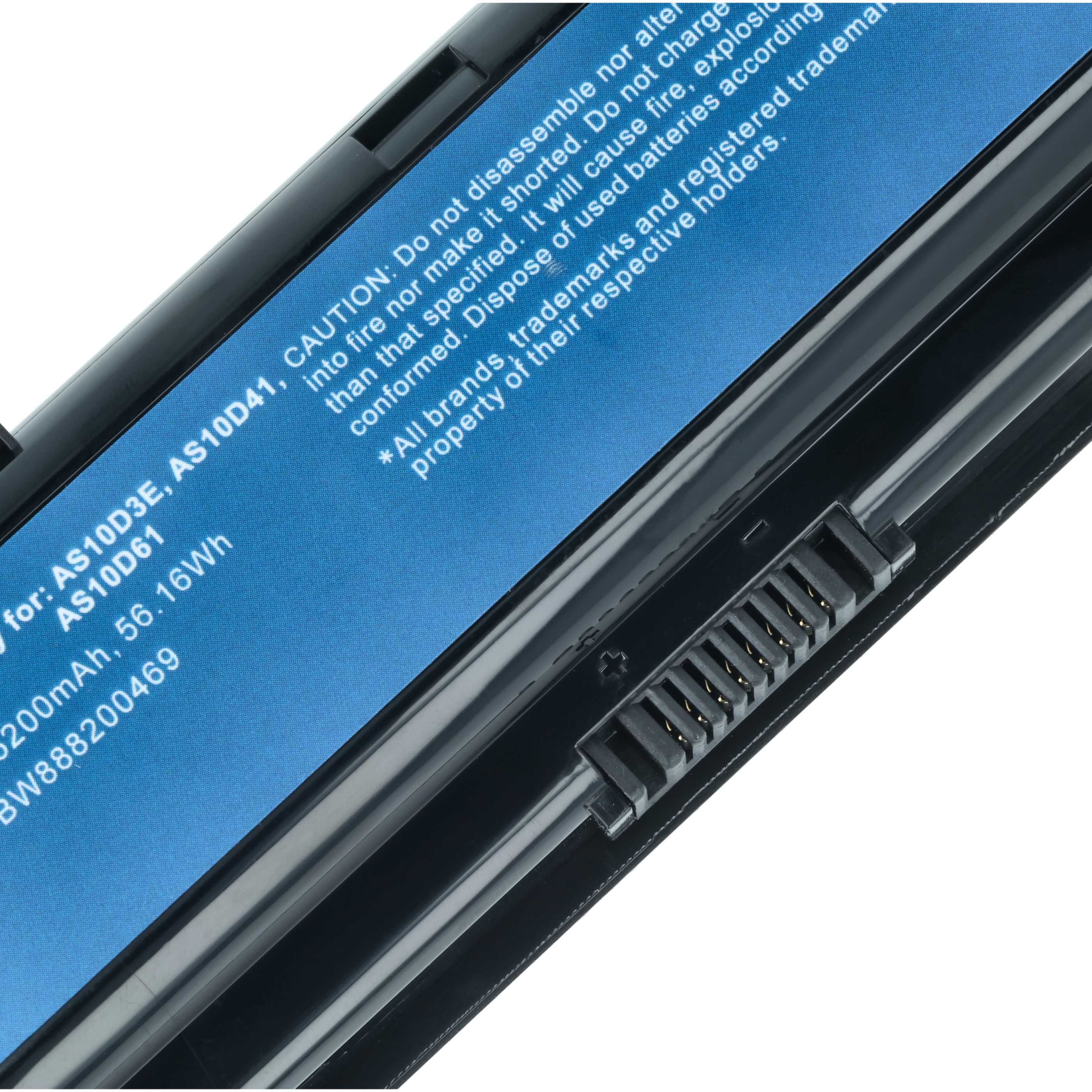 Akumulator do laptopa zamiennik Acer 31CR19/65-2, 31CR19/66-2, 31CR19/652 - 5200 mAh 10,8 V LiPo, czarny