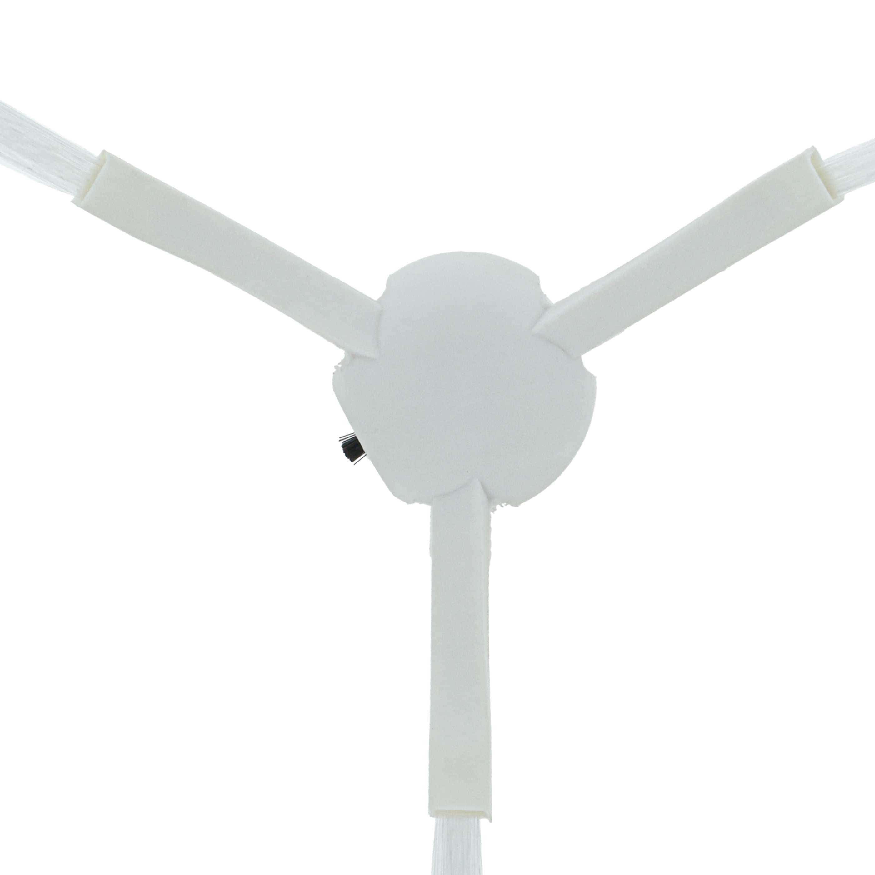 2x Side Brush suitable for Dreame, Xiaomi Mijia 1C Robot Vacuum Cleaner etc. - 3-armed, white