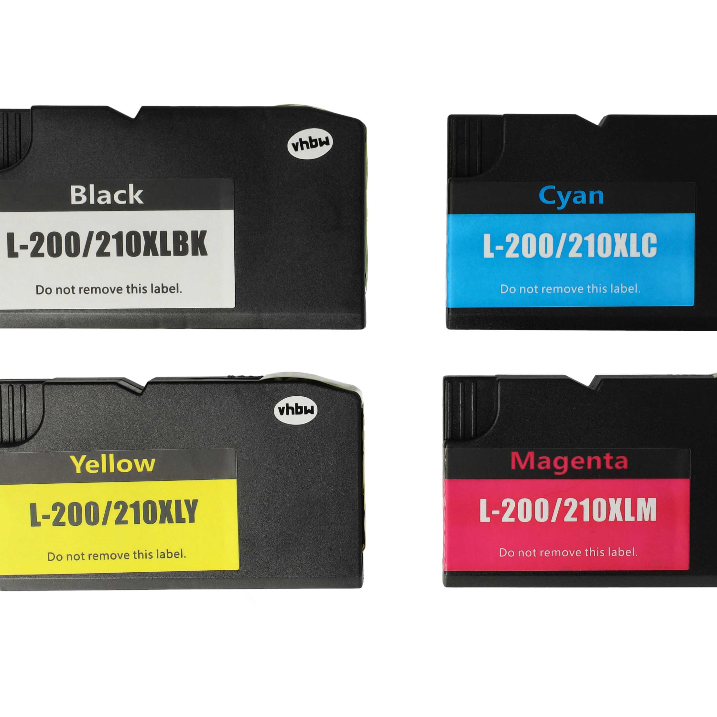 Set de 12x cartuchos de tinta reemplaza Lexmark 14L0174E, 14L0175E para impresora - B/C/M/Y 555 ml + chip