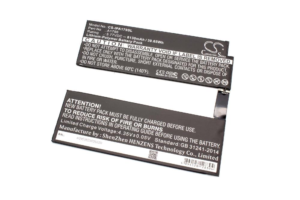 Tablet Battery Replacement for Apple A1798 - 8130mAh 3.77V Li-polymer