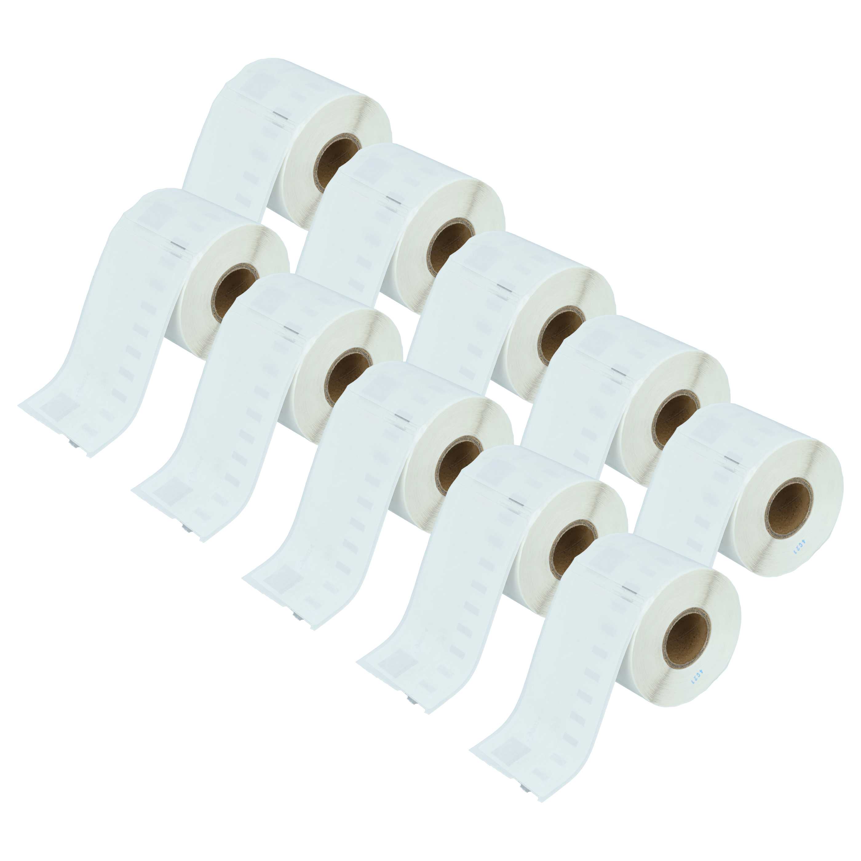 10x Label Roll replaces Dymo 99014 for Labeller - 54 mm x 101 mm