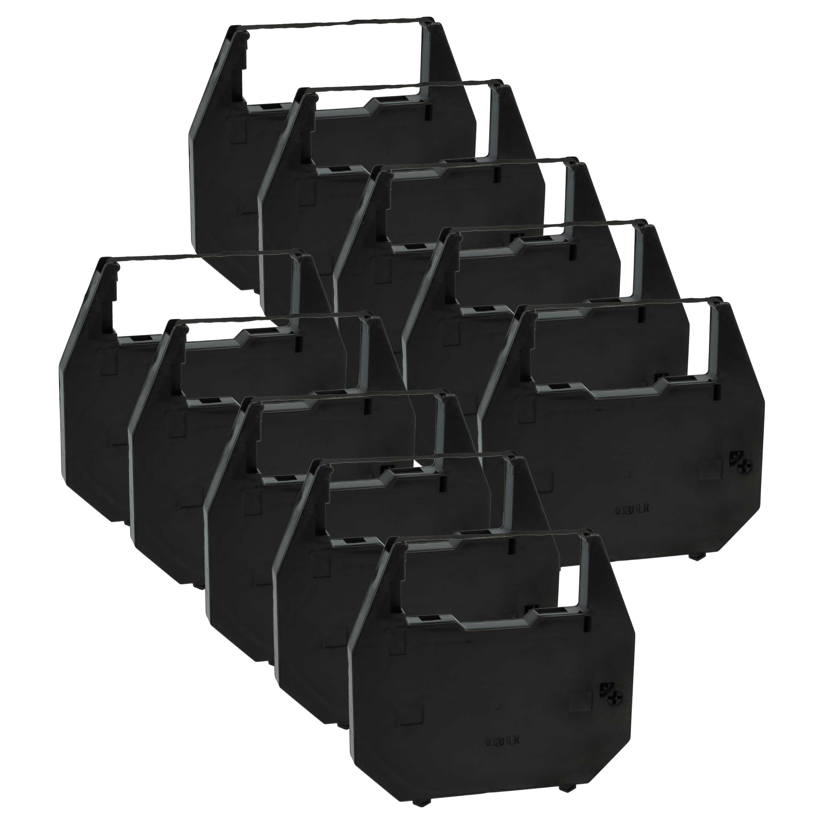 10x Ink Ribbon replaces 186c1 for Hanseatic Dot Matrix, Receipt Printer etc. - Black