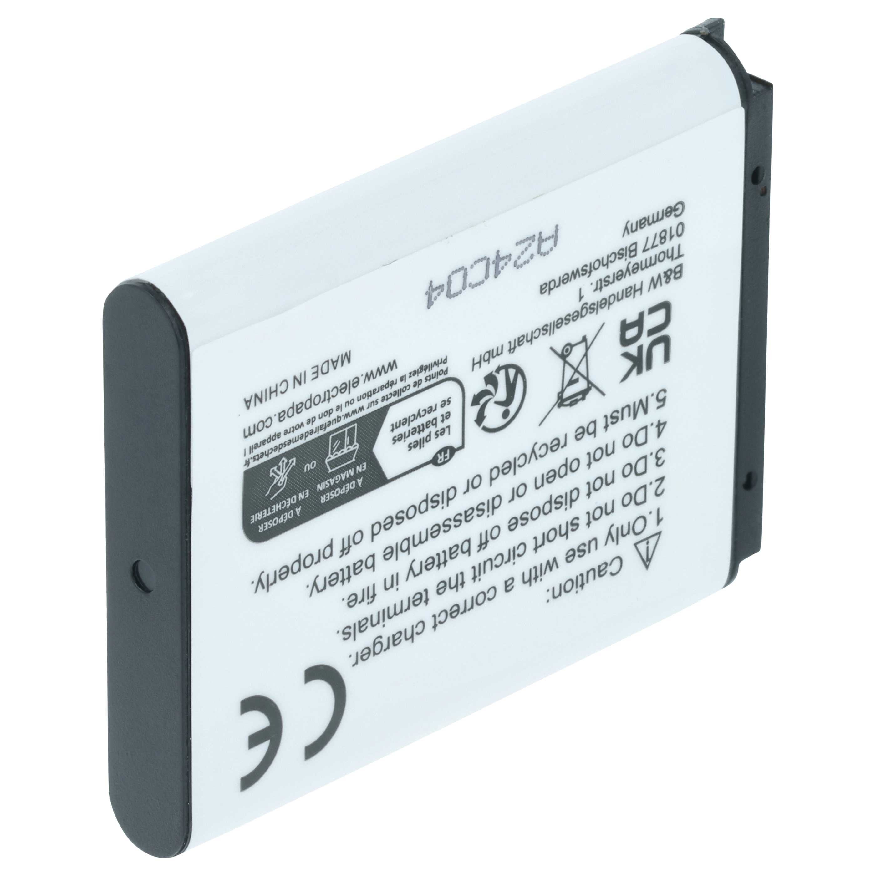 Batteria sostituisce Samsung BP-70a, SLB-70A, BP70a, EA-BP70A per fotocamera - 700mAh 3,6V Li-Ion
