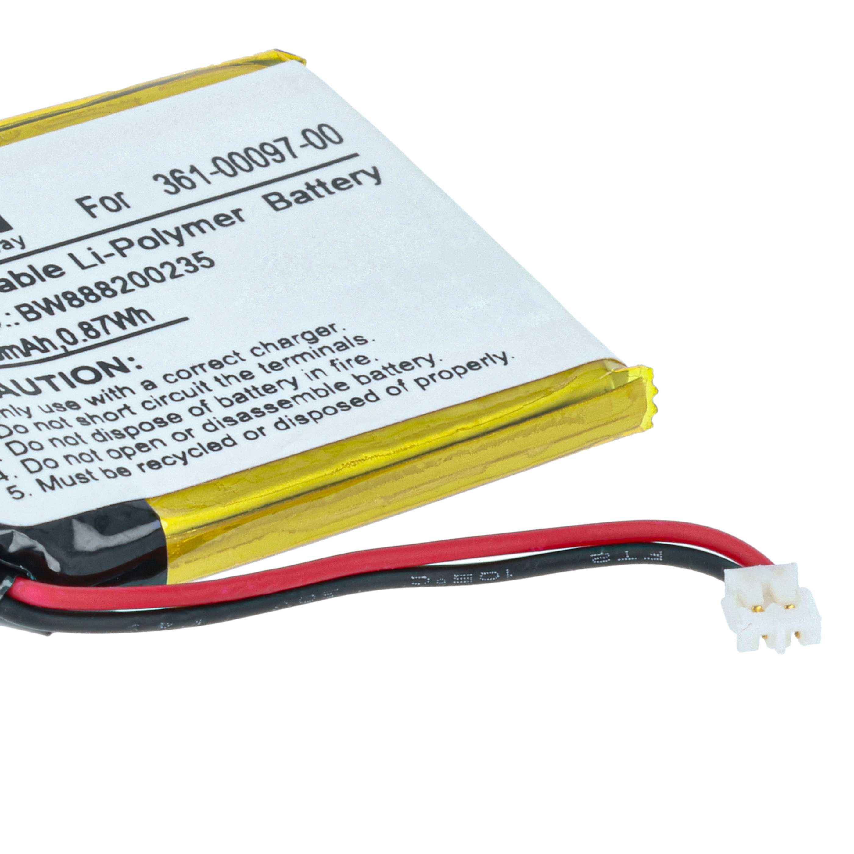 Smartwatch Battery Replacement for Garmin 361-00097-00 - 230 mAh 3.7 V Li-polymer
