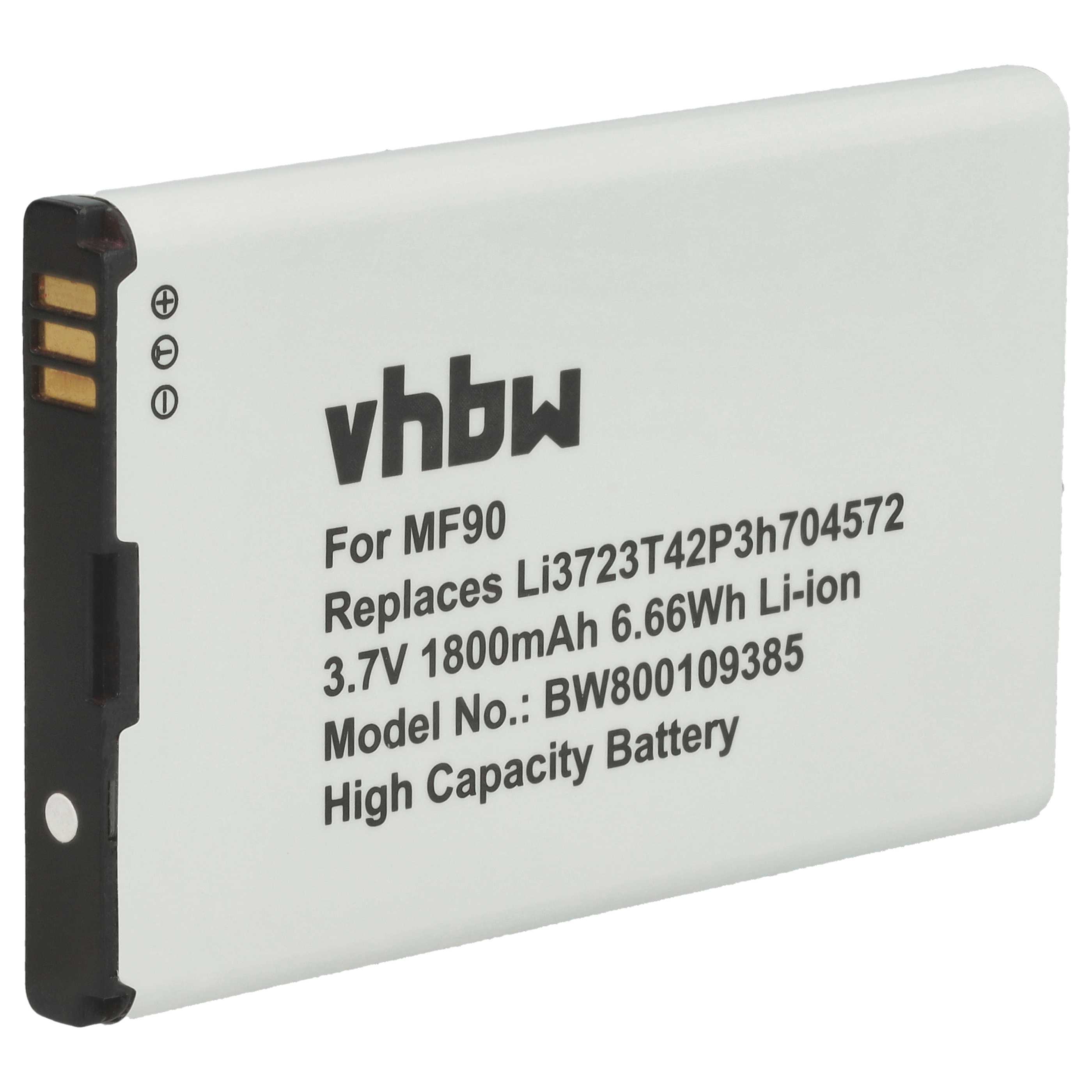 Batería reemplaza LI3720T42P3H704572, Li3723T42P3h704572 para router (1800 mAh, 3,7 V, Li-Ion)
