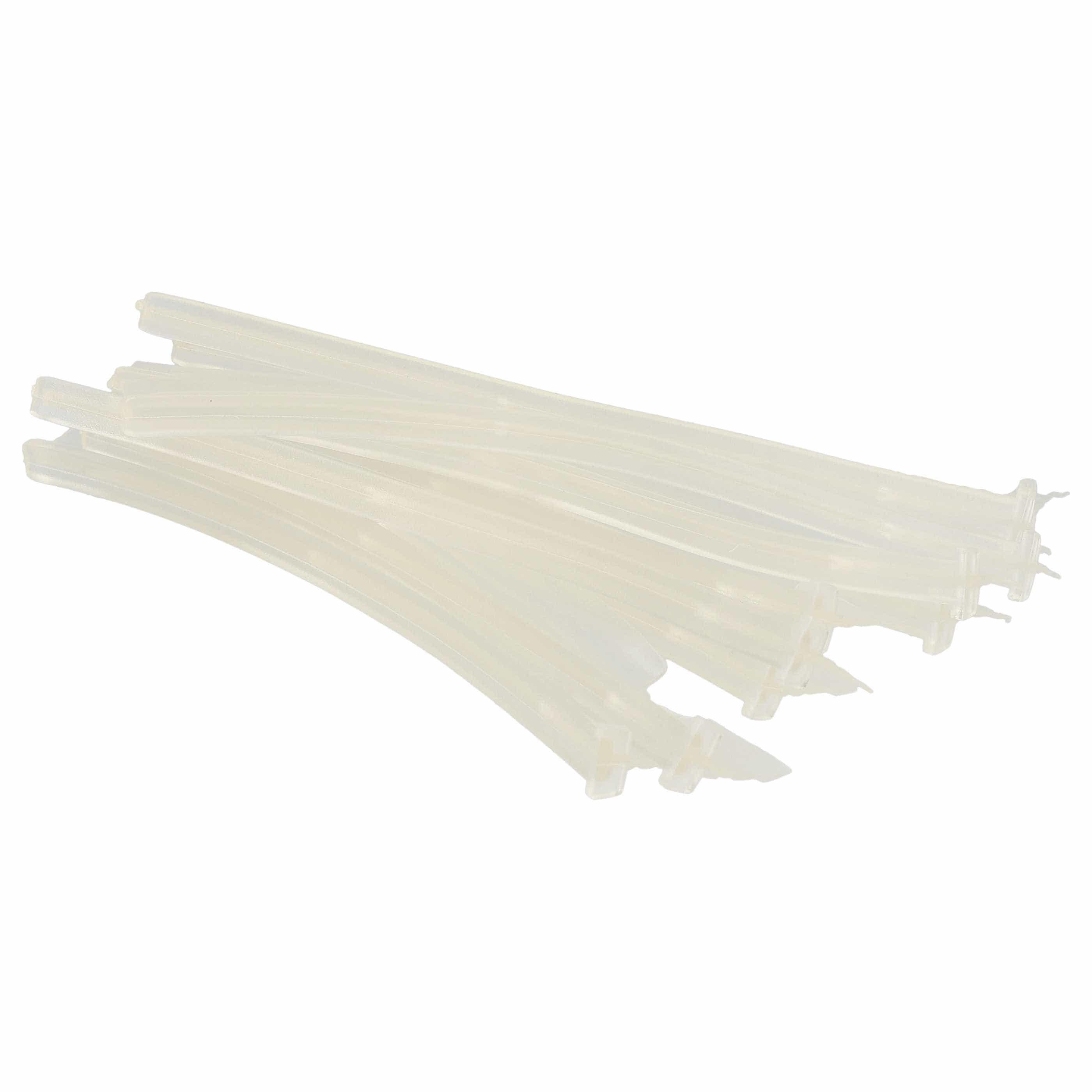 10x Rubber Lip suitable for Neato, Vorwerk XV-11 Robot Vacuum Cleaner etc. - With Slats