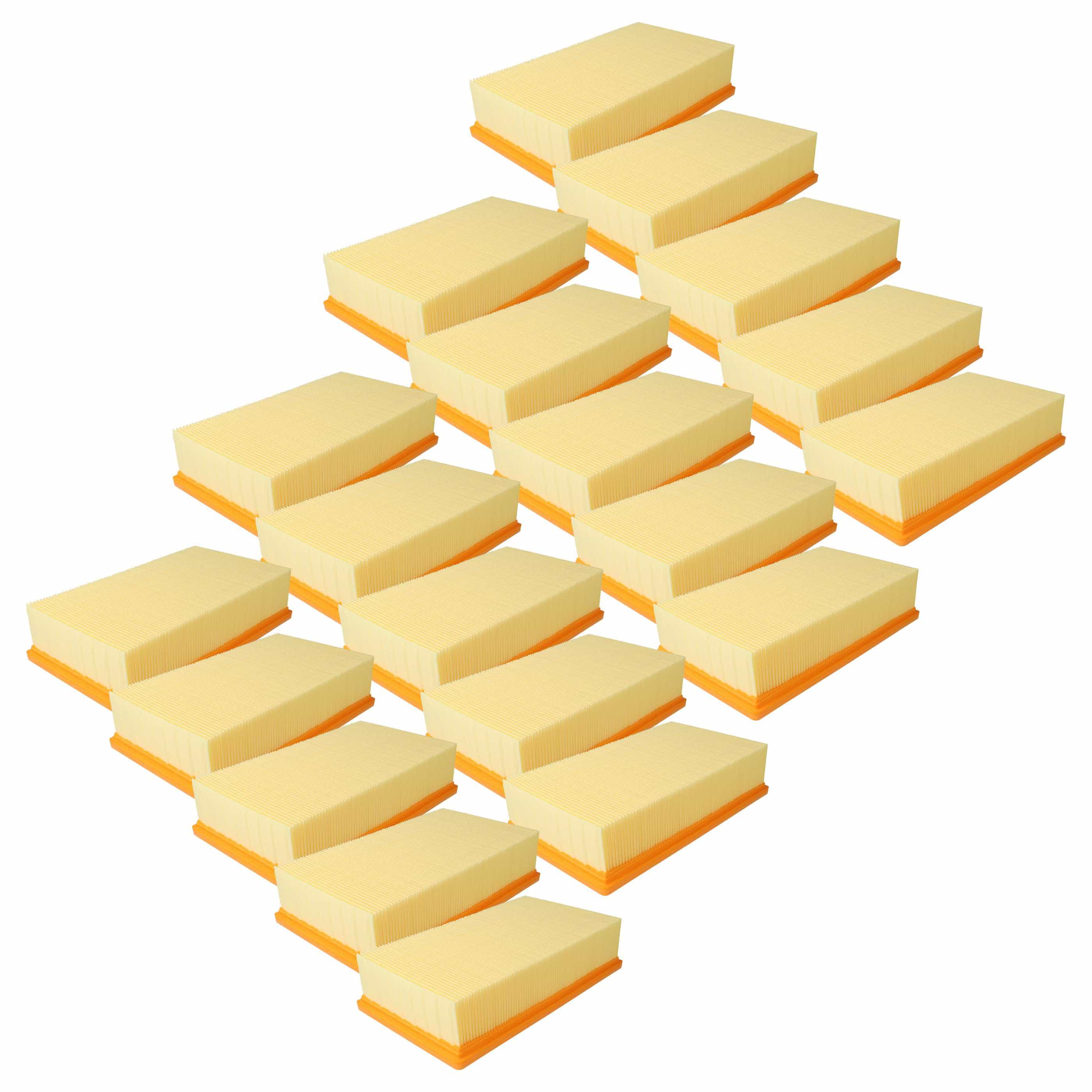 20x Filtro para aspiradora Bosch GAS 35, Kärcher NT 30/1, NT 35/1, NT 40/1, Würth ISS 35