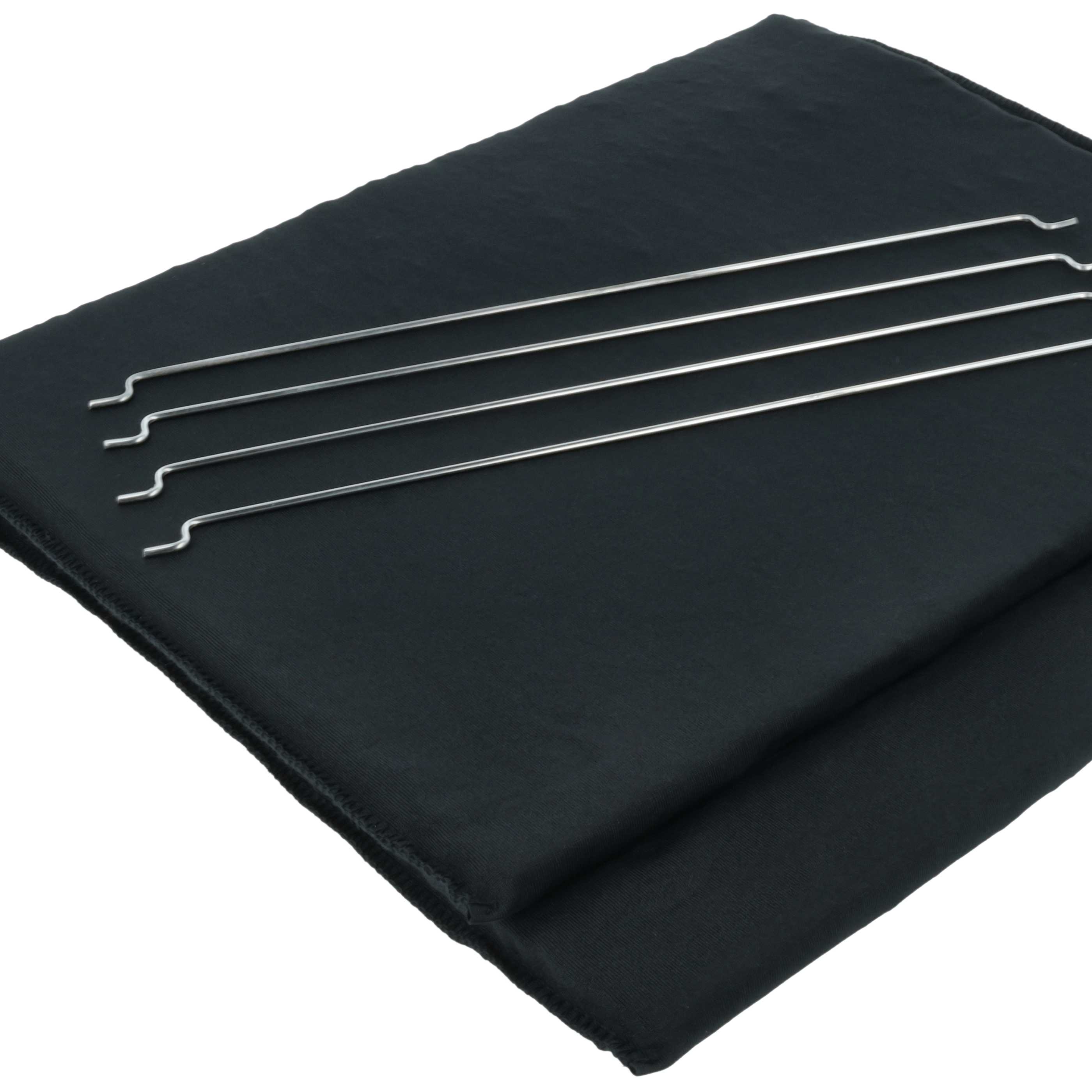 2x Filtres à charbon actif remplace Miele DKF 22-1, 4002515445303 pour hotte Miele + bague de fixation