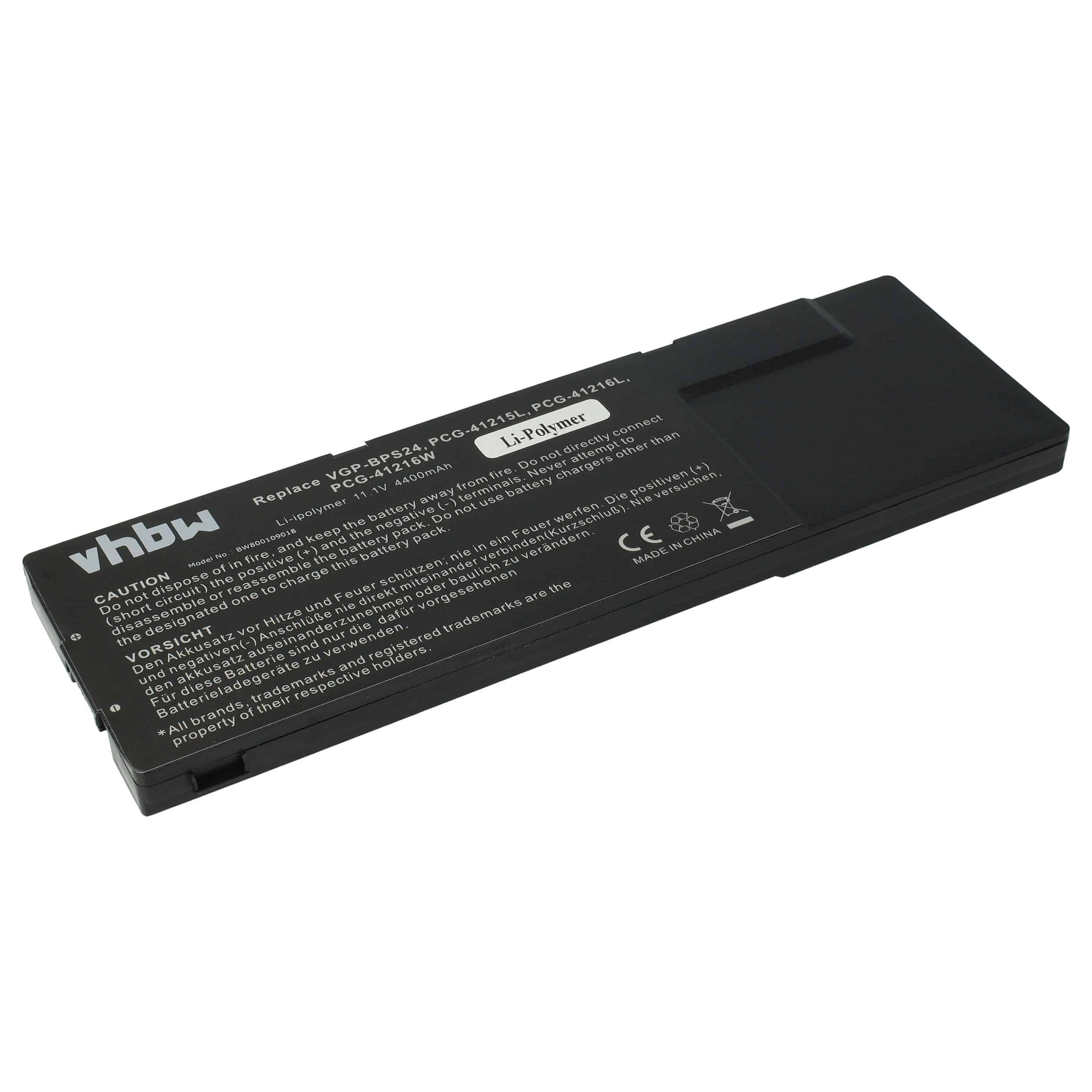 Akumulator do laptopa zamiennik Sony VGP-BPL24, VGP-BPSC24, VGP-BPS24 - 4400 mAh 11,1 V Li-Ion, czarny