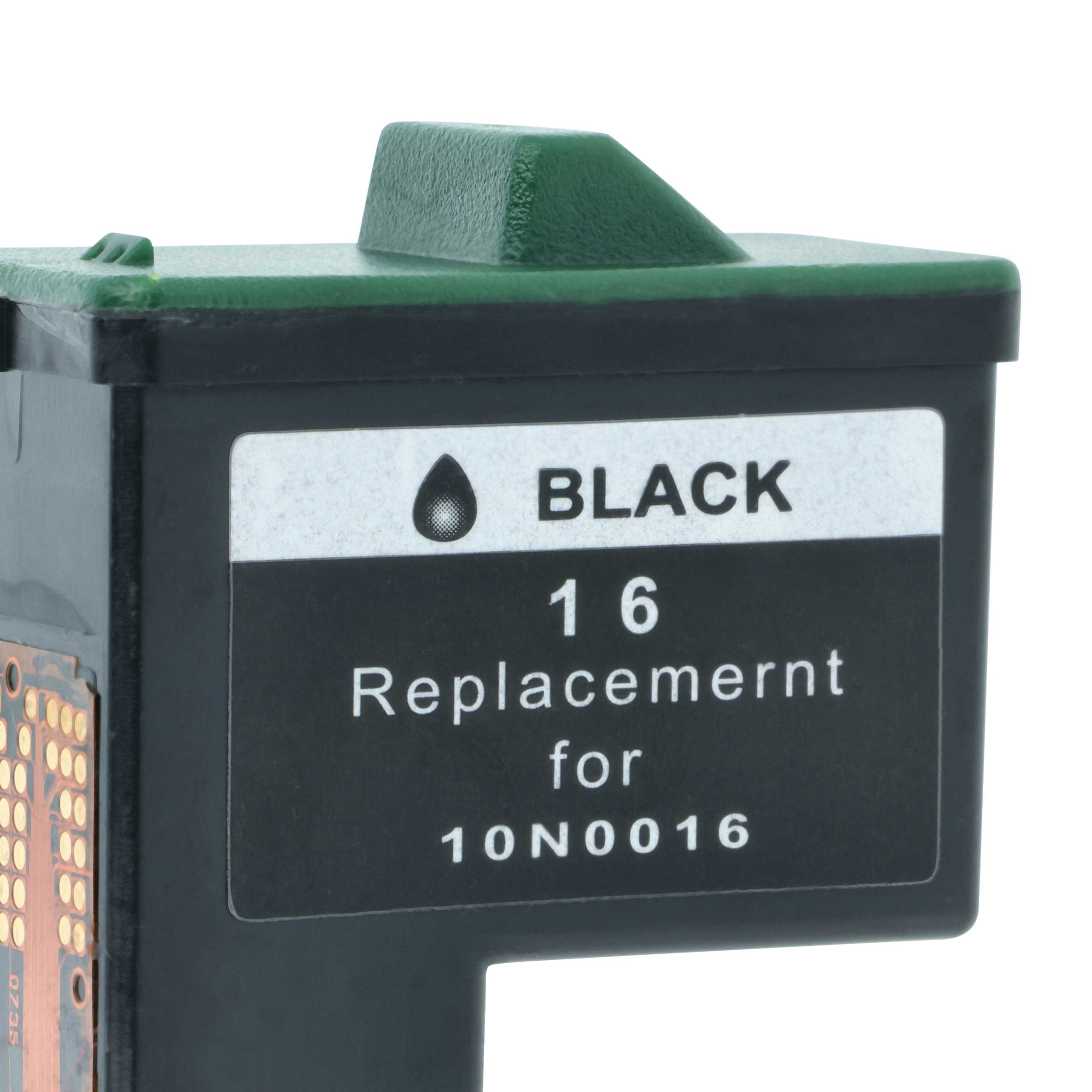 Cartouche remplace Lexmark 17, 16, 10N0217, 10N0016 pour imprimante Lexmark / Dell - noir remanufacturée 15ml