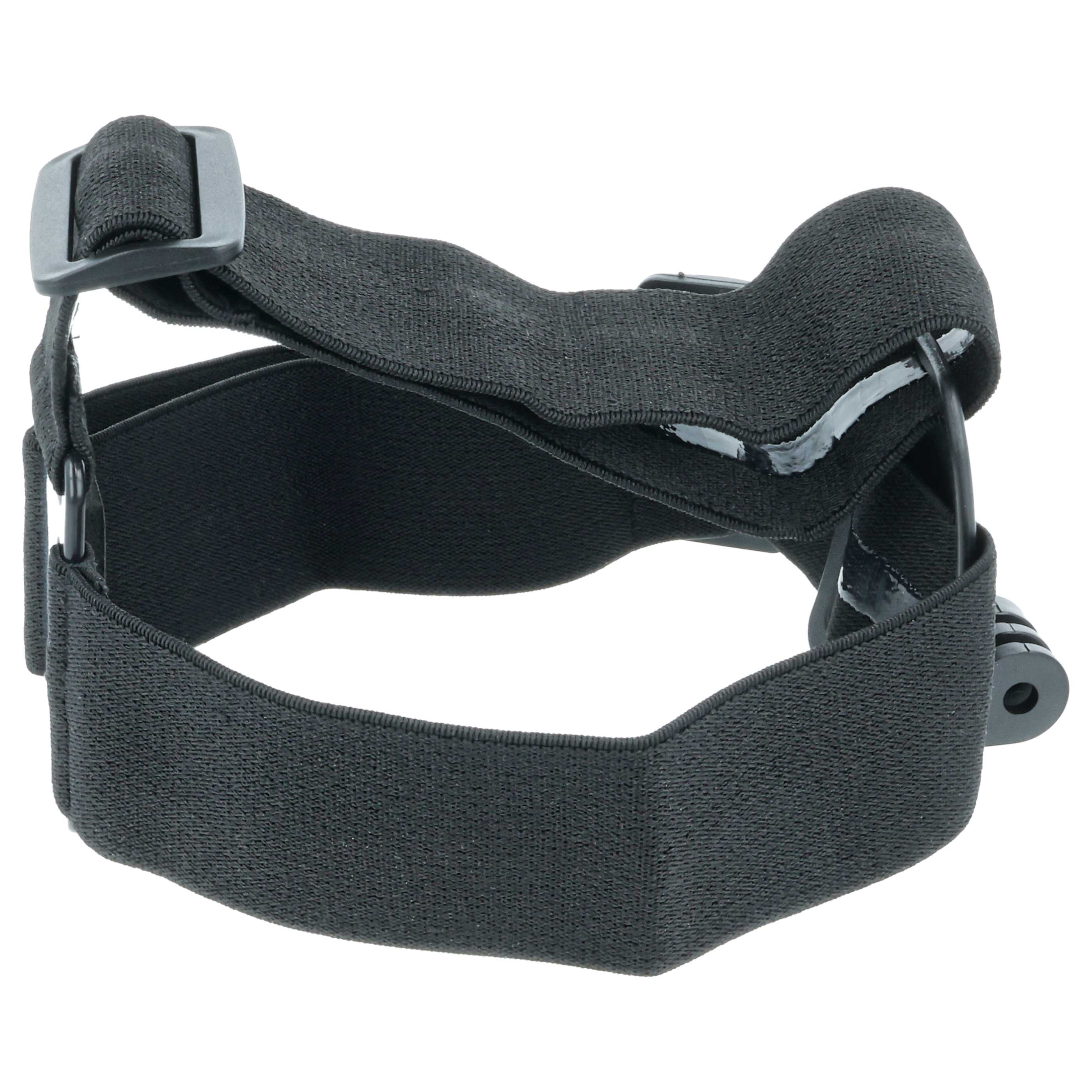 Kopfband passend für Garmin, GoPro Hero Action-Cam u.a. - Mit Antirutschbeschichtung, Schwarz