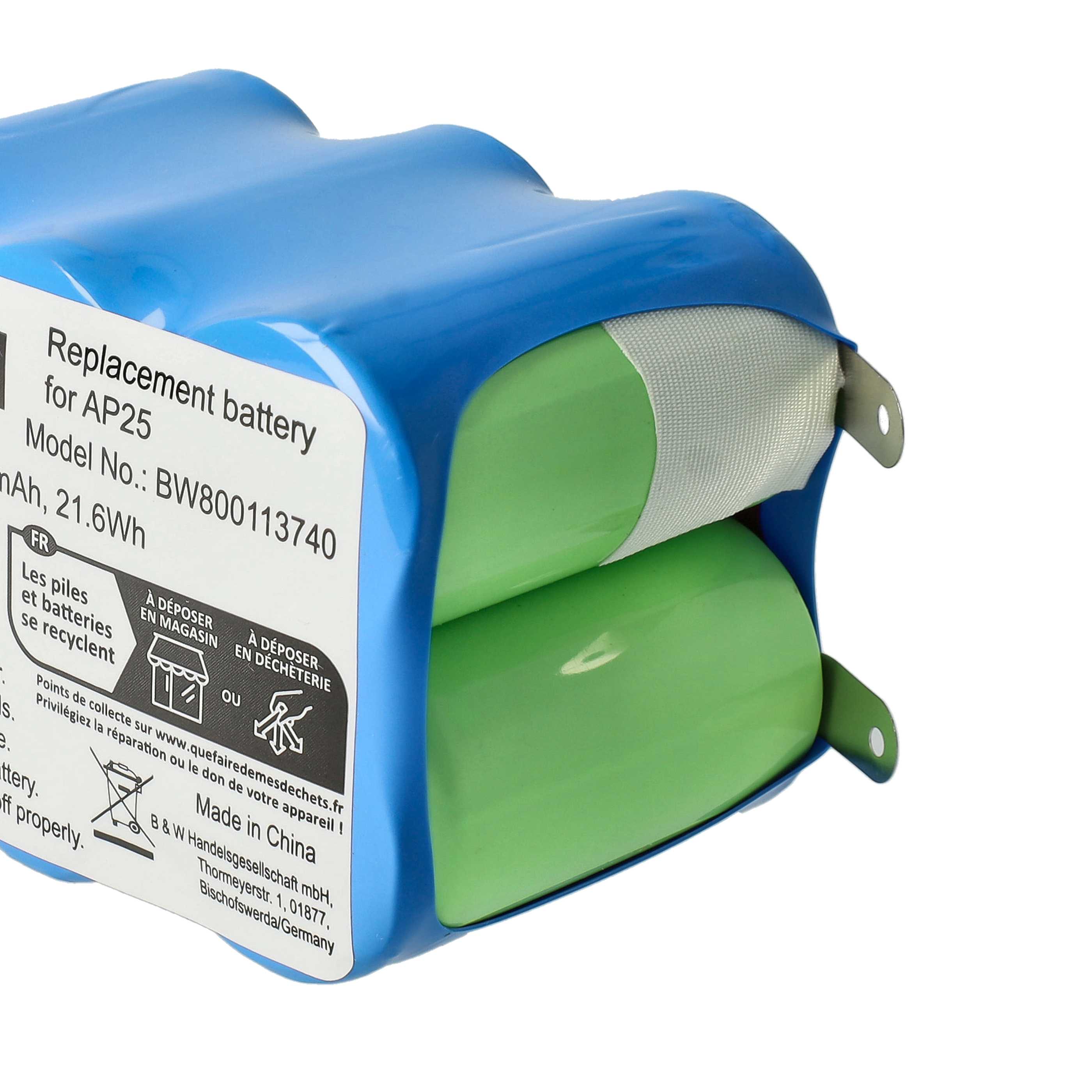Battery replaces Pellenc AP25 Electric Power Tool - 3000 mAh, 7.2 V, NiMH