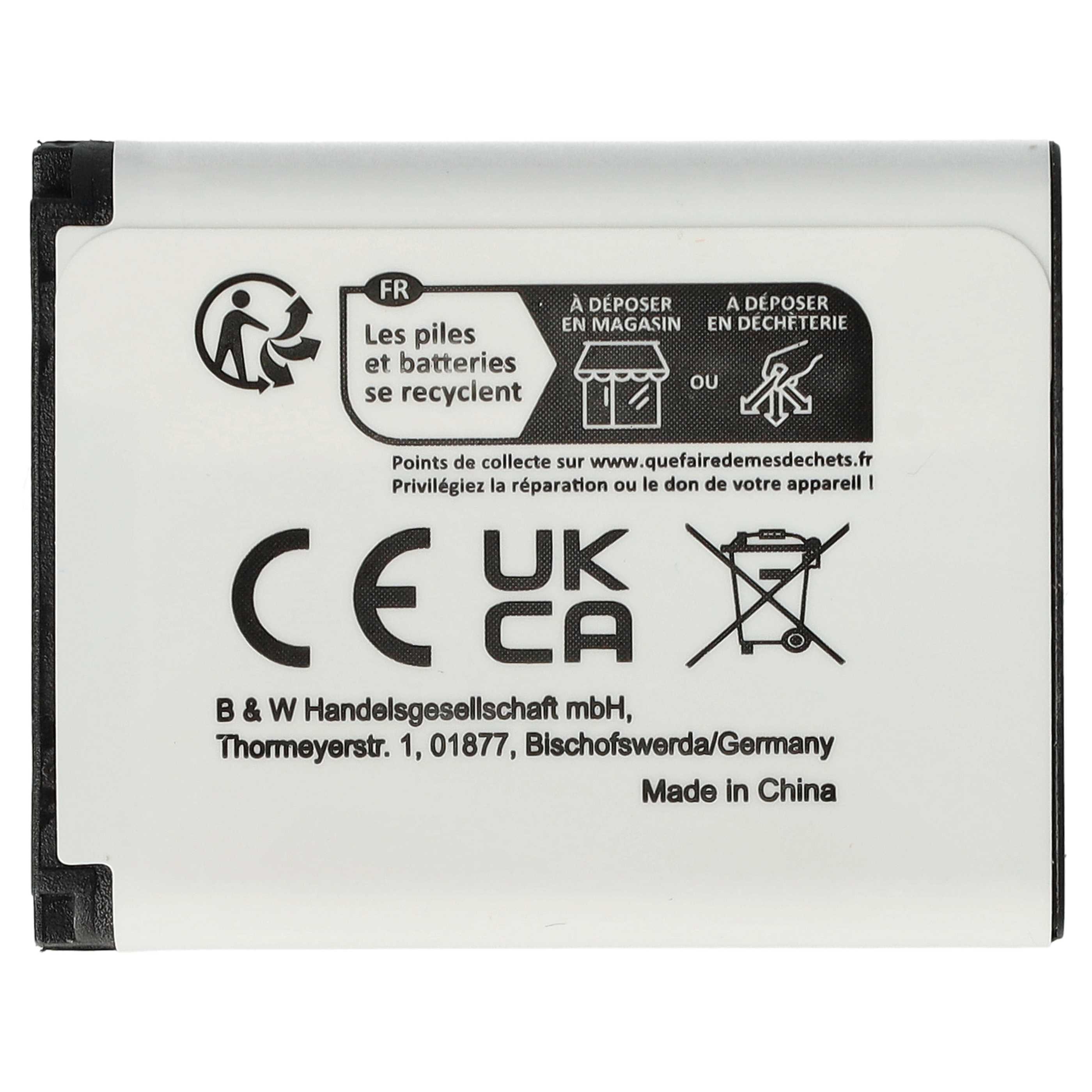 Akumulator do aparatu cyfrowego zamiennik BenQ DLI216 - 600 mAh 3,7 V Li-Ion