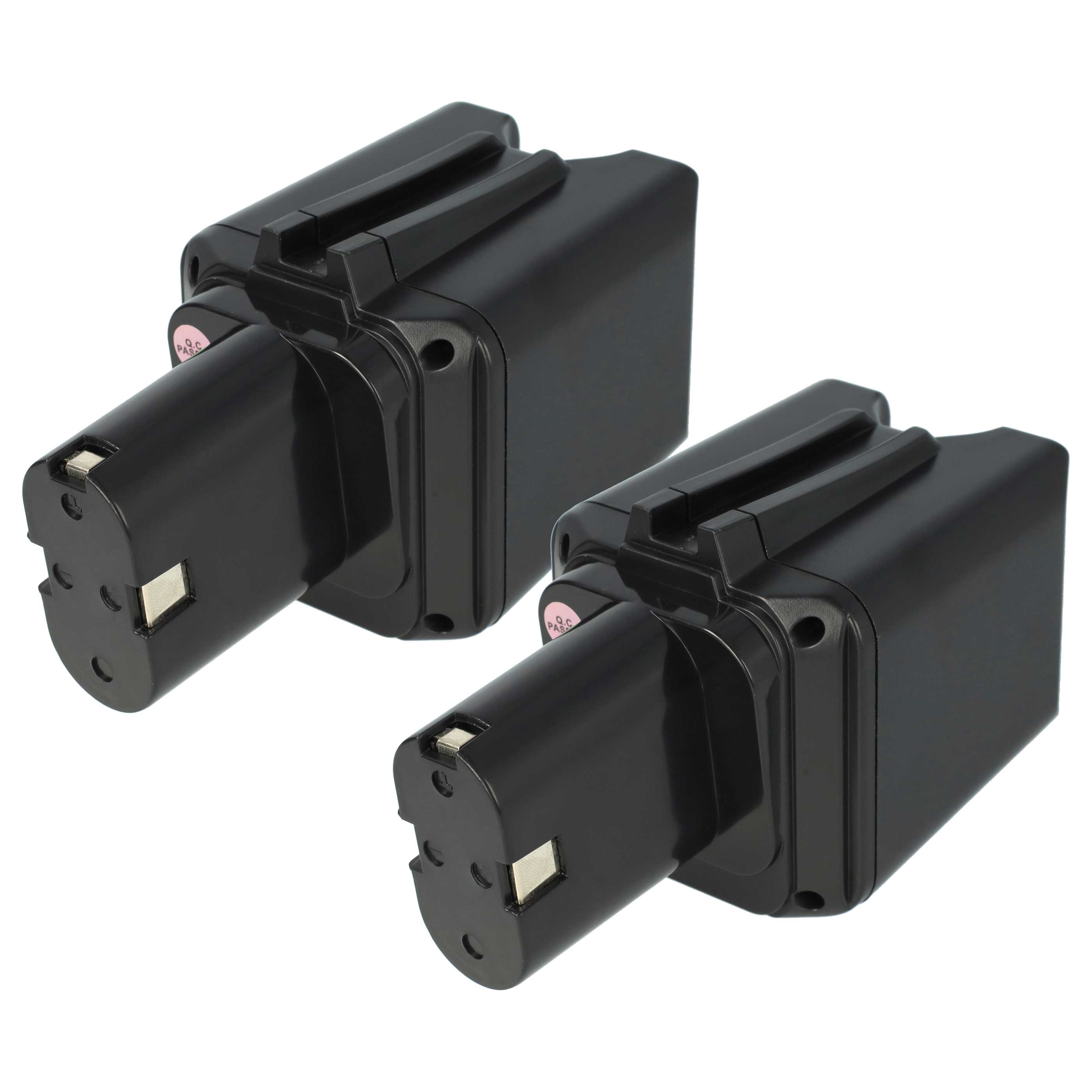 2x Battery replaces Bosch 2607300002, 26073000002, 2 607 3000 002 Electric Power Tool - 1500 mAh, 9.6 V, NiMH