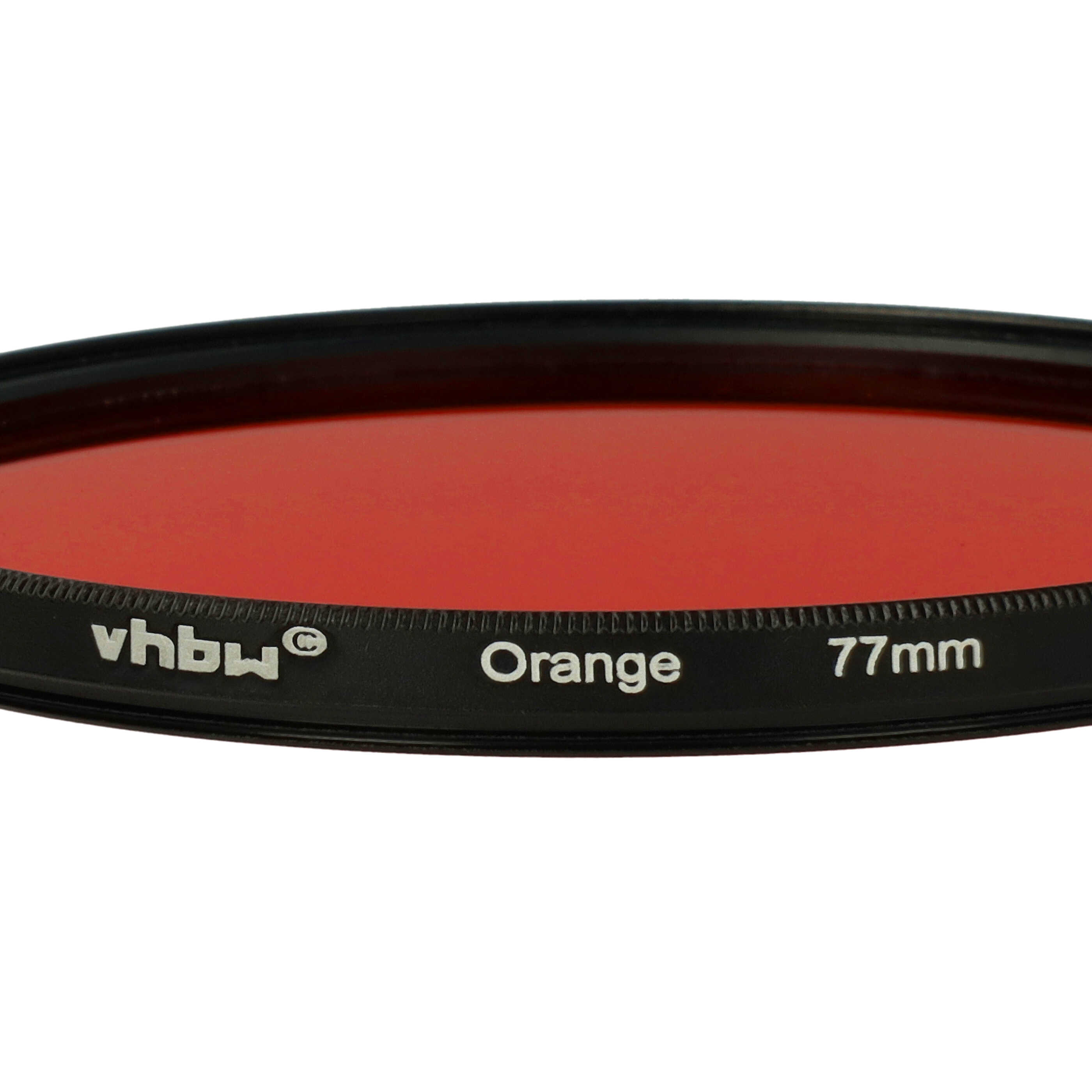 Farbfilter orange passend für Kamera Objektive mit 77 mm Filtergewinde - Orangefilter