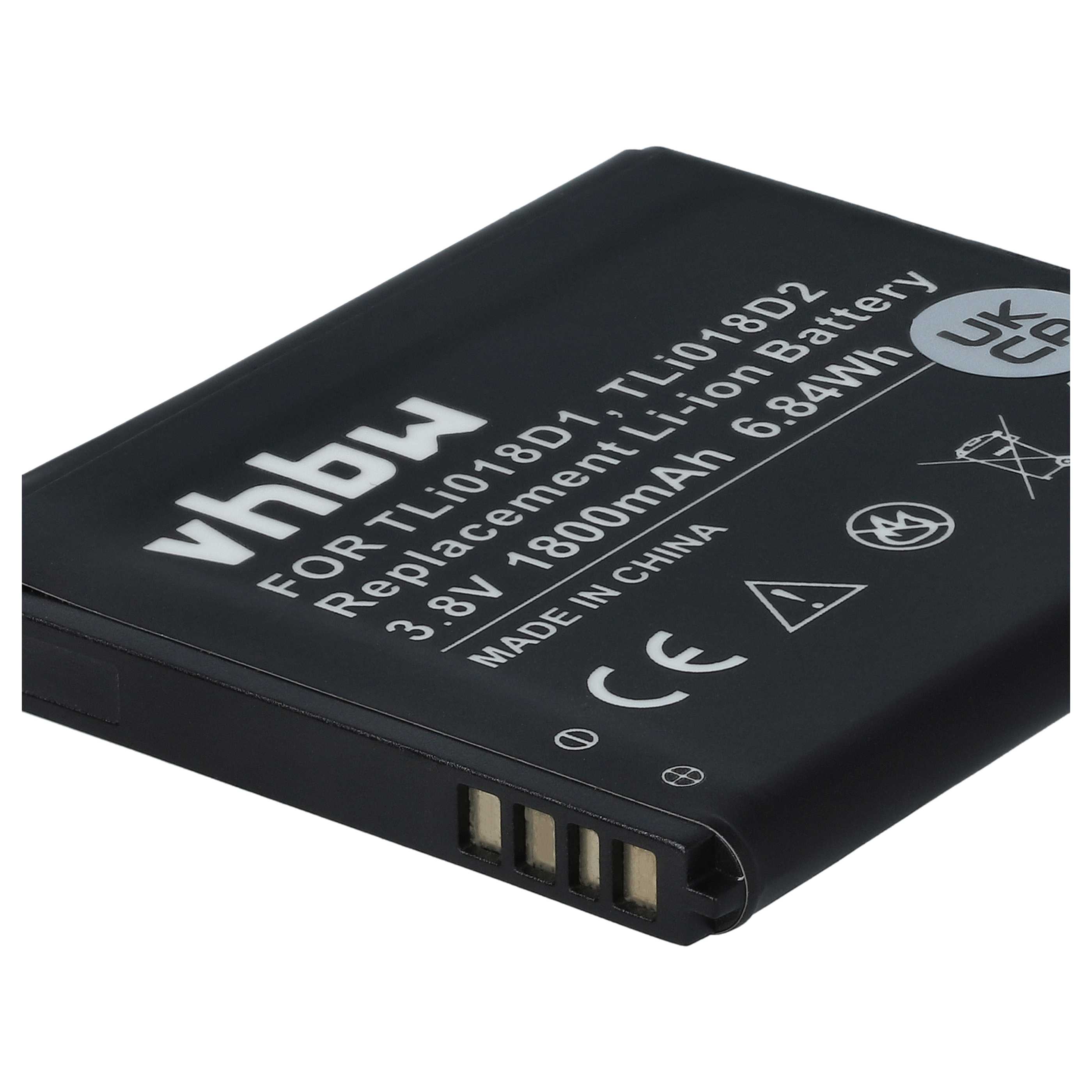 Akku als Ersatz für Alcatel TLi018D1, TLi018D2 - 1800mAh 3,8V Li-Ion