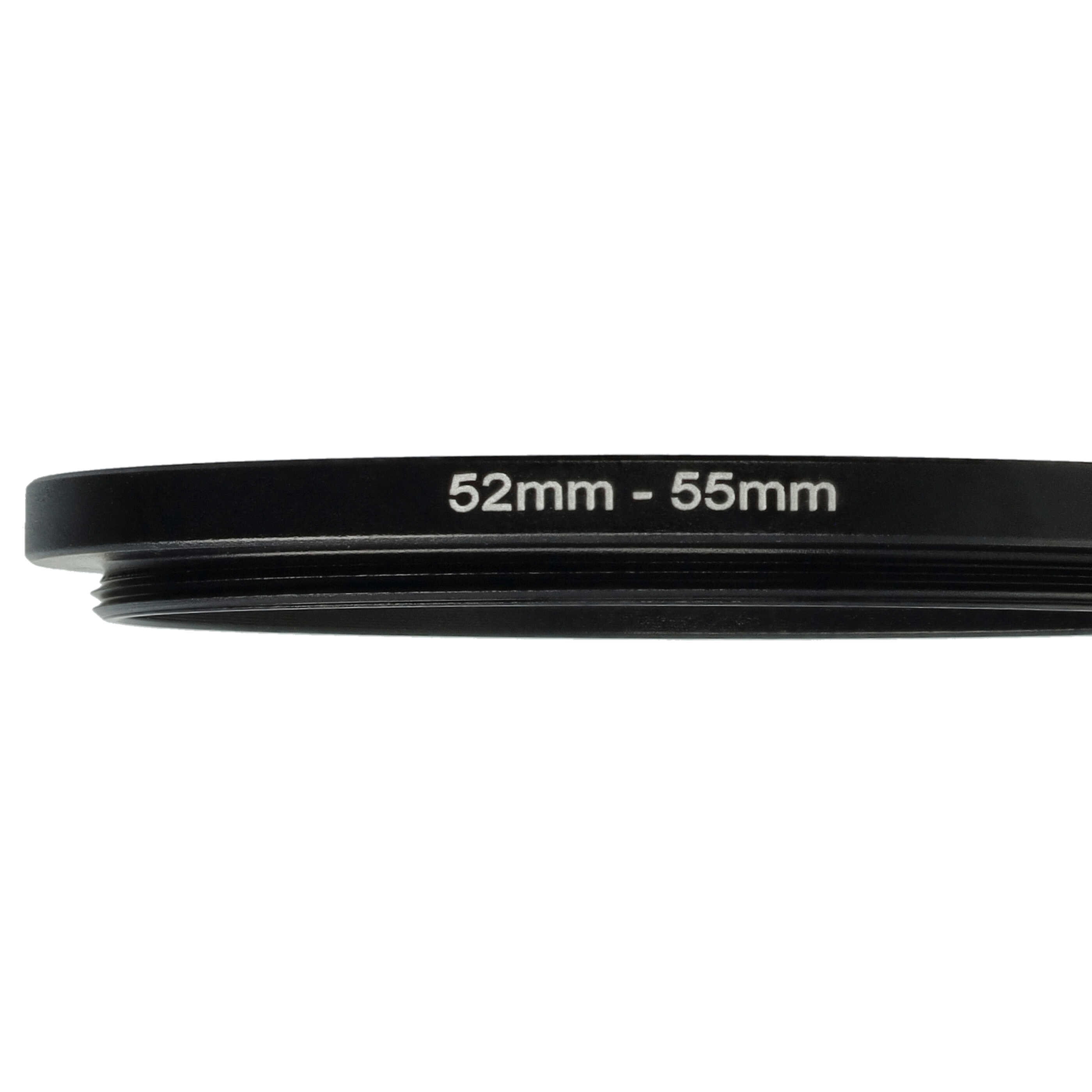 Step-Up-Ring Adapter 52 mm auf 55 mm passend für diverse Kamera-Objektive - Filteradapter