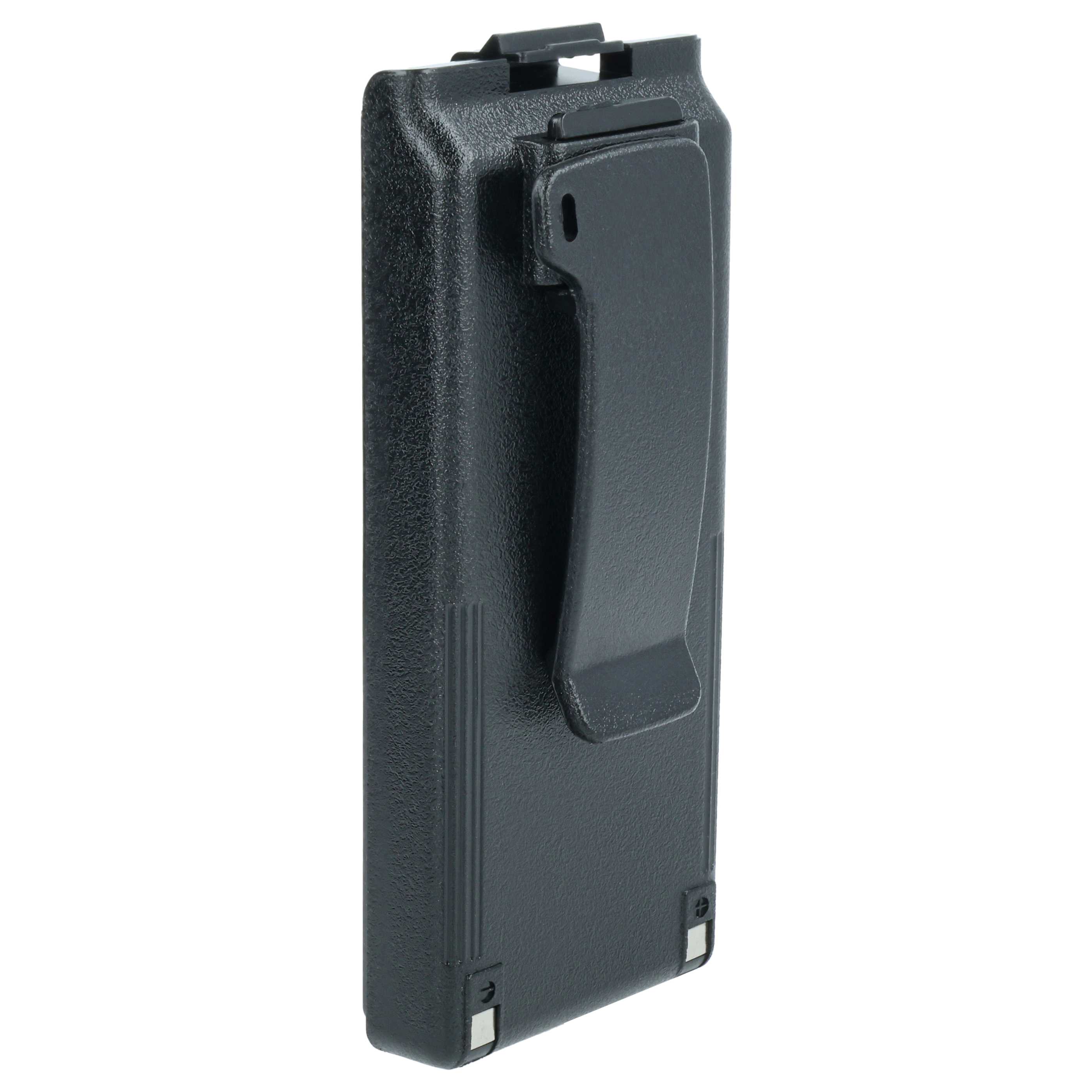 Radio 2x Battery replaces Icom BP-195, BP-196H, BP-196, BP-196R - 1650 mAh 9.6 V NiMH + Belt Clip