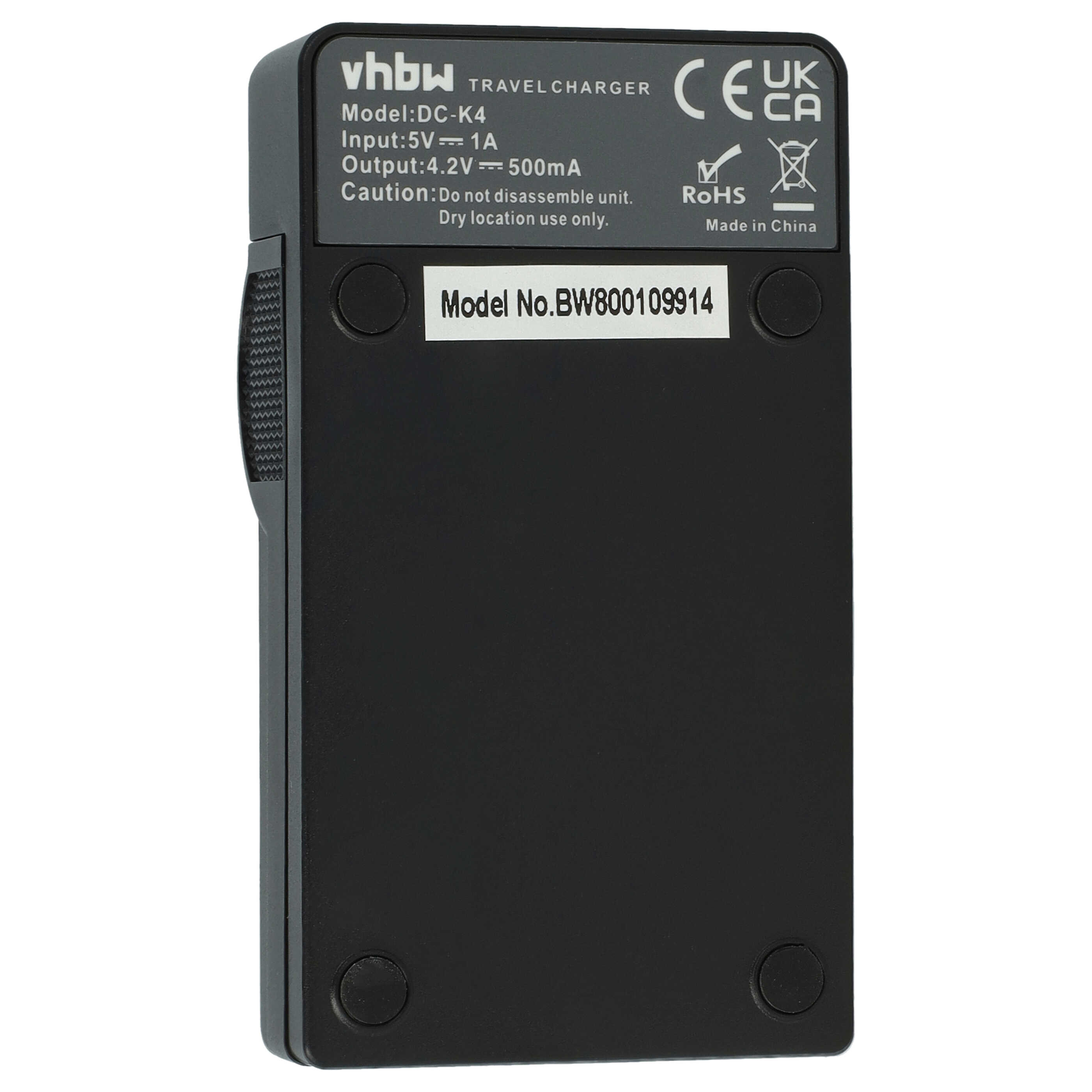 Battery Charger suitable for Samsung SLB-0837B Camera etc. - 0.5 A, 4.2 V