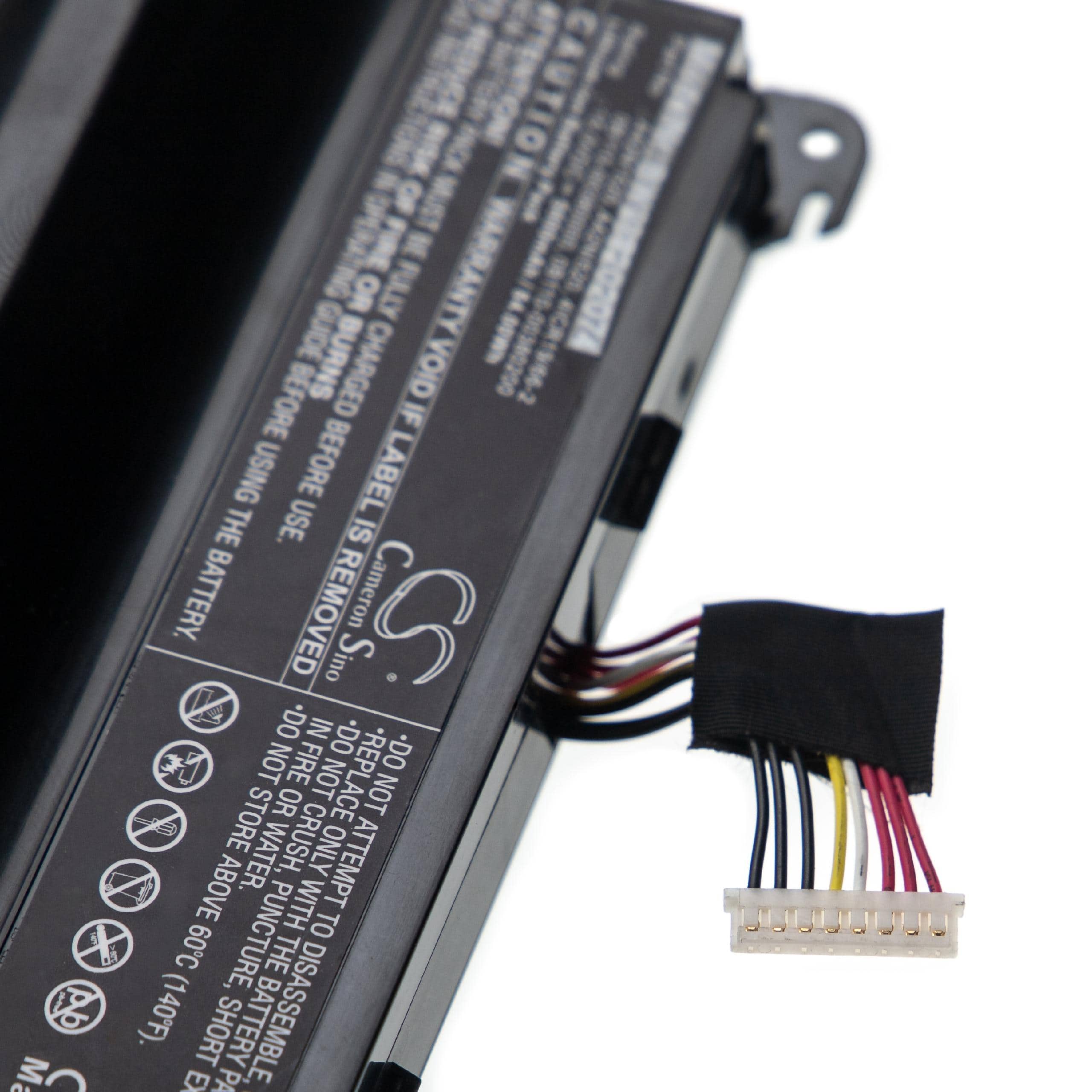 Batterie remplace Asus 0B110-00380200, 0B110-00380000 pour ordinateur portable - 5600mAh 15V Li-ion, noir
