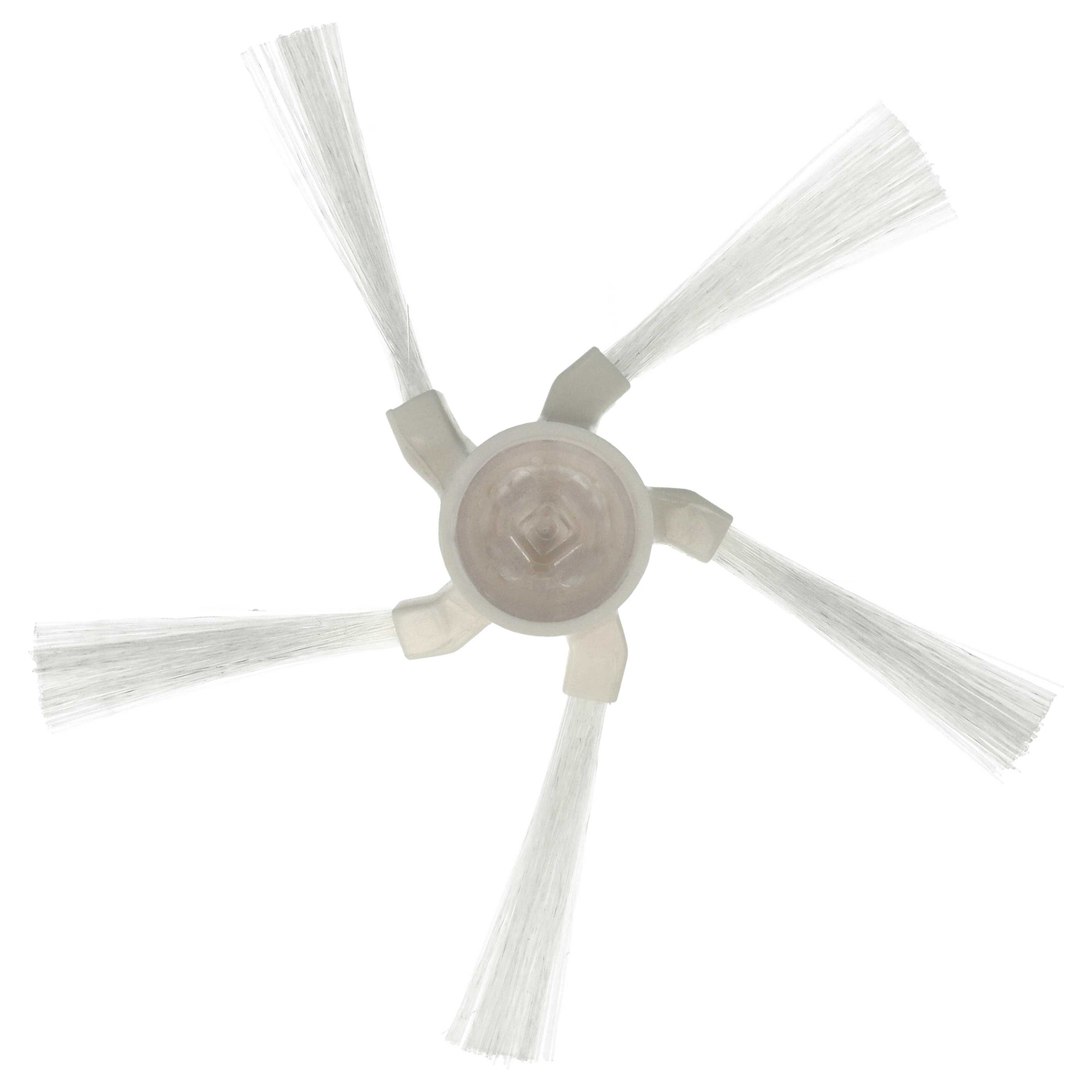 2x Side Brush replaces Xiaomi 20010000000024 for Dreame Robot Vacuum Cleaner - 5-armed, white