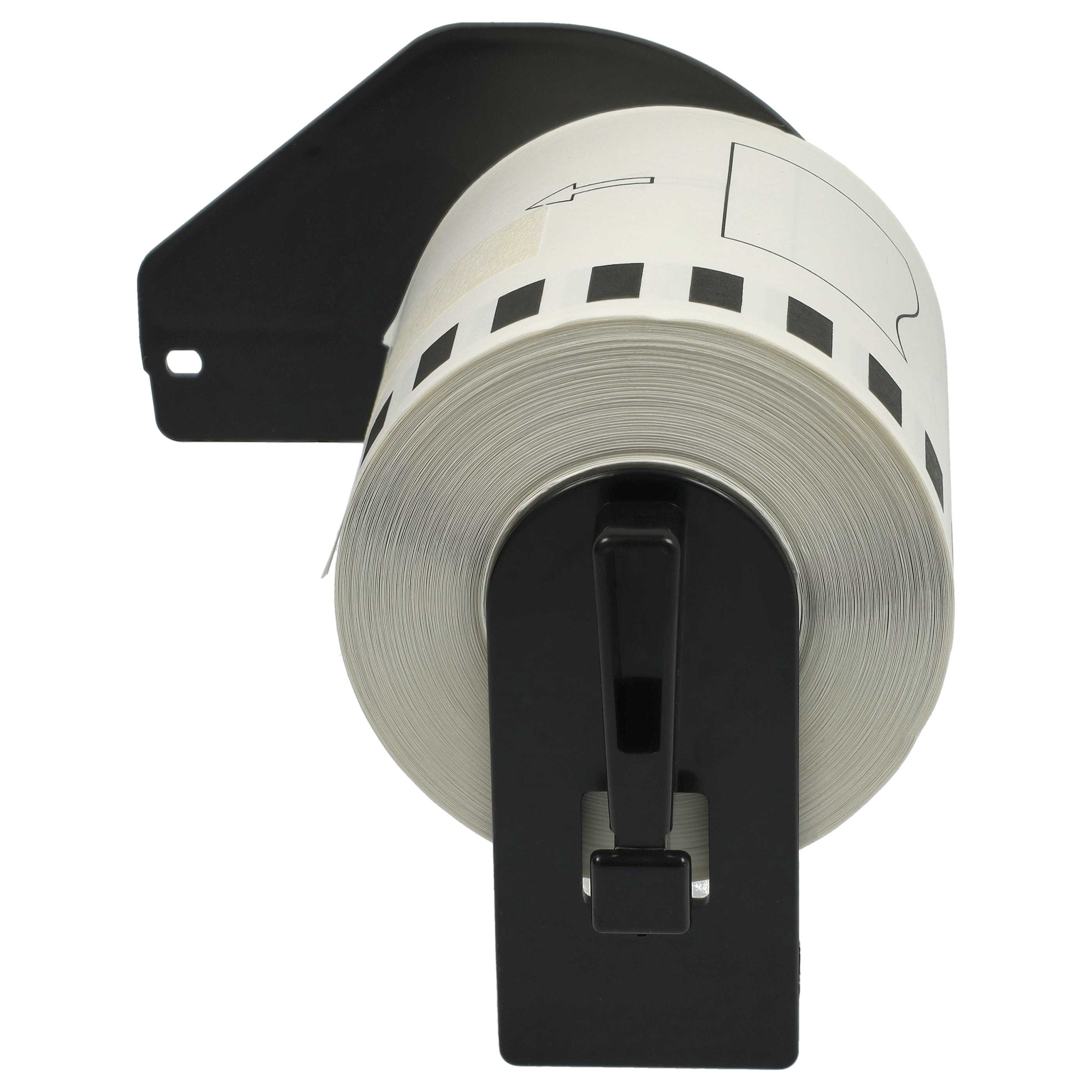 5x Label Roll replaces Brother DK-22113 Labeller - Self-Adhesive 62 mm x 15.24 m + Holder