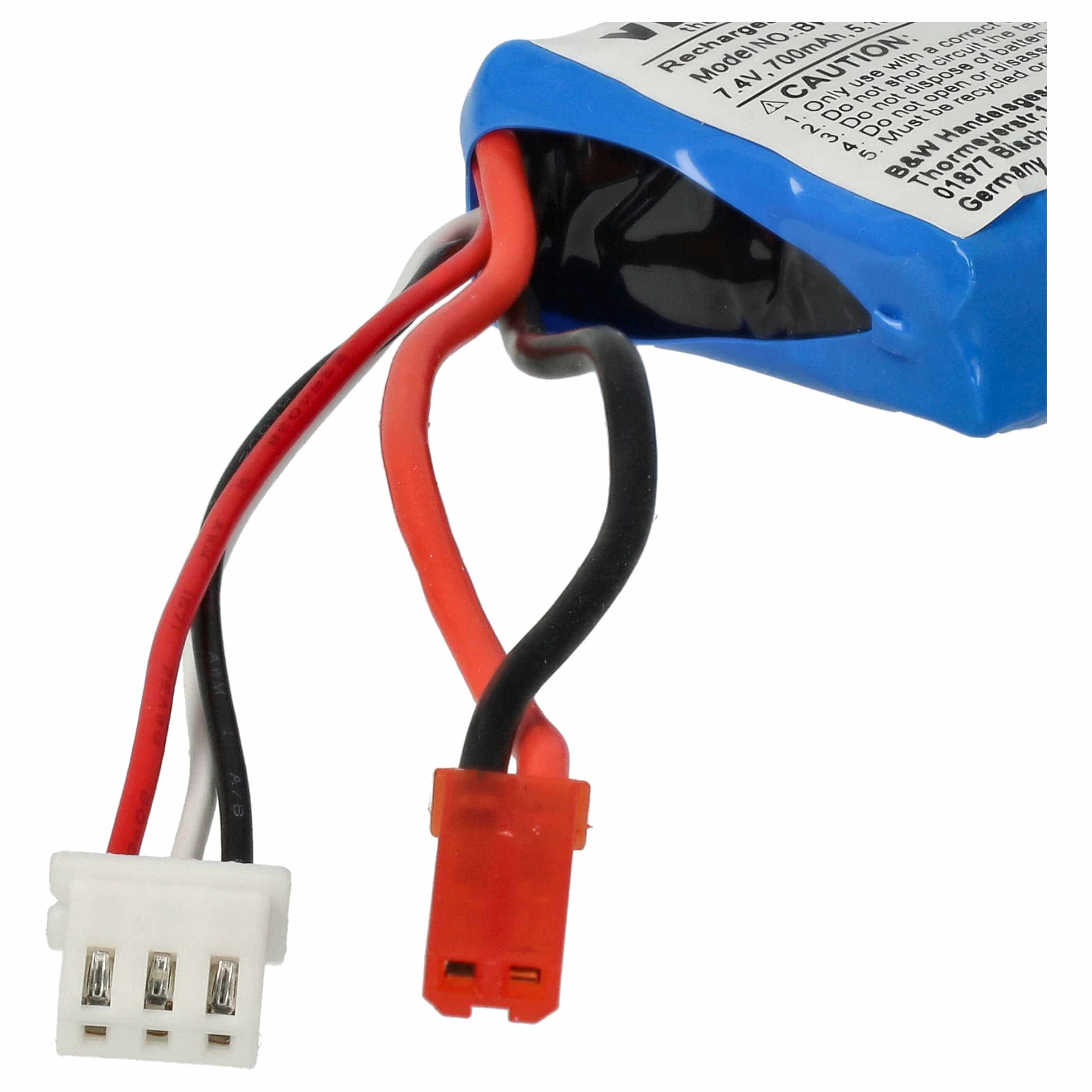 Batterie modèle radio-télécommandé - 700mAh 7,4V Li-polymère, BEC