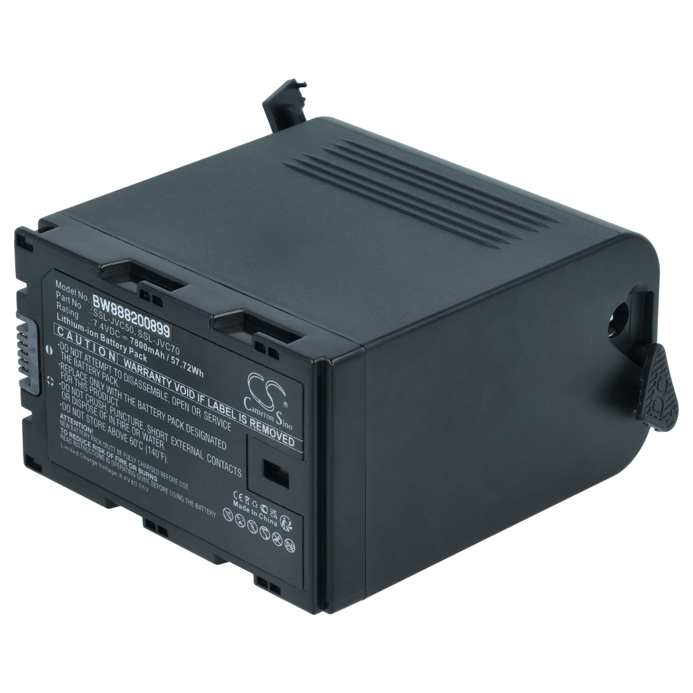 Videocamera 2x Battery replaces JVC SSL-50, SSL-70 - 7800 mAh 7.4 V Li-Ion