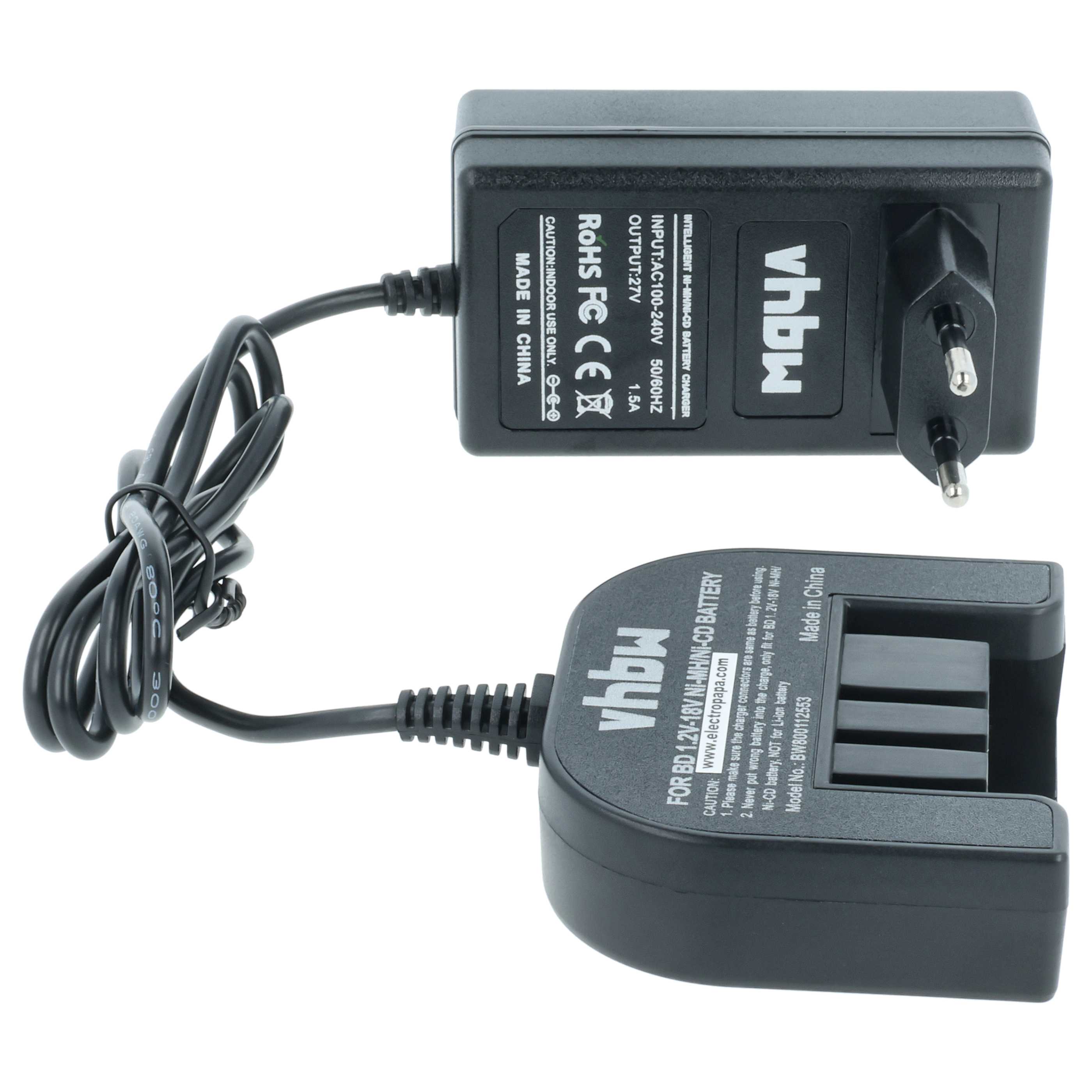 Charger suitable for Black & Decker Firestorm BDG14SF-2 Power Tool Batteries - Ni-Cd, NiMH, 1.0A