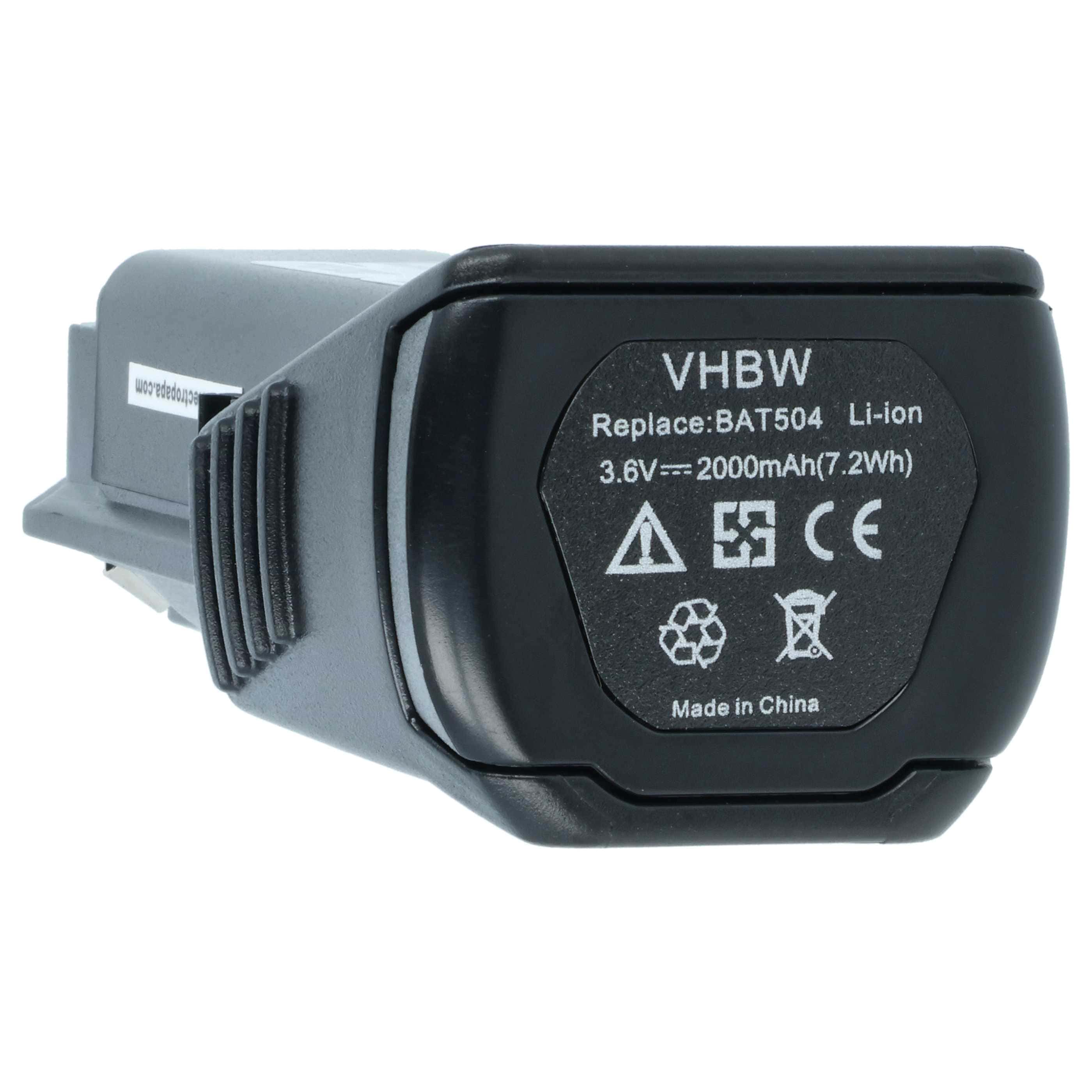 Battery replaces Bosch BAT504, 2 607 336 242 Electric Power Tool - 2000 mAh, 3.6 V, Li-Ion