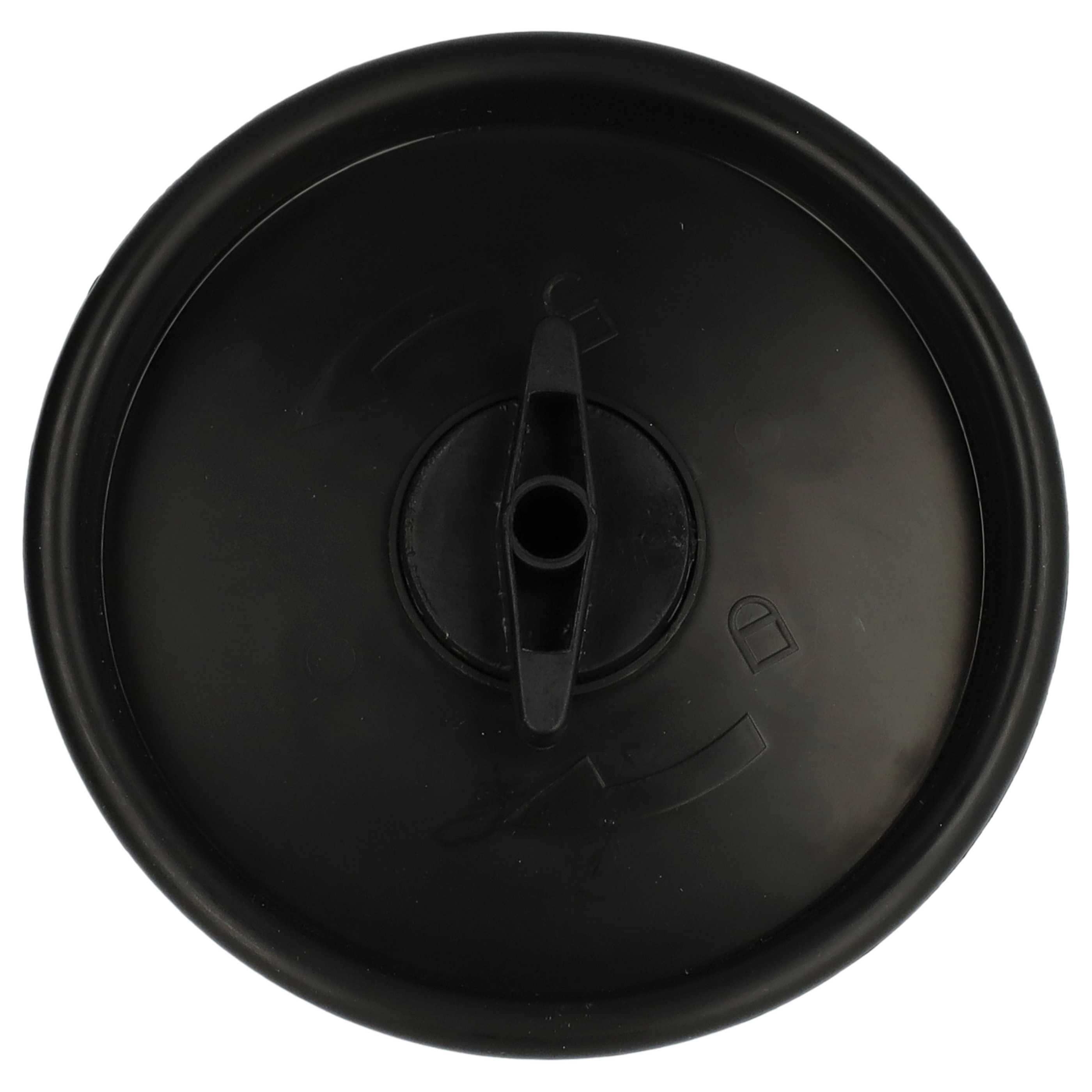 2x Filtercartridge filter replaces Grizzly 91092030 for Parkside Vacuum Cleaner, black / yellow