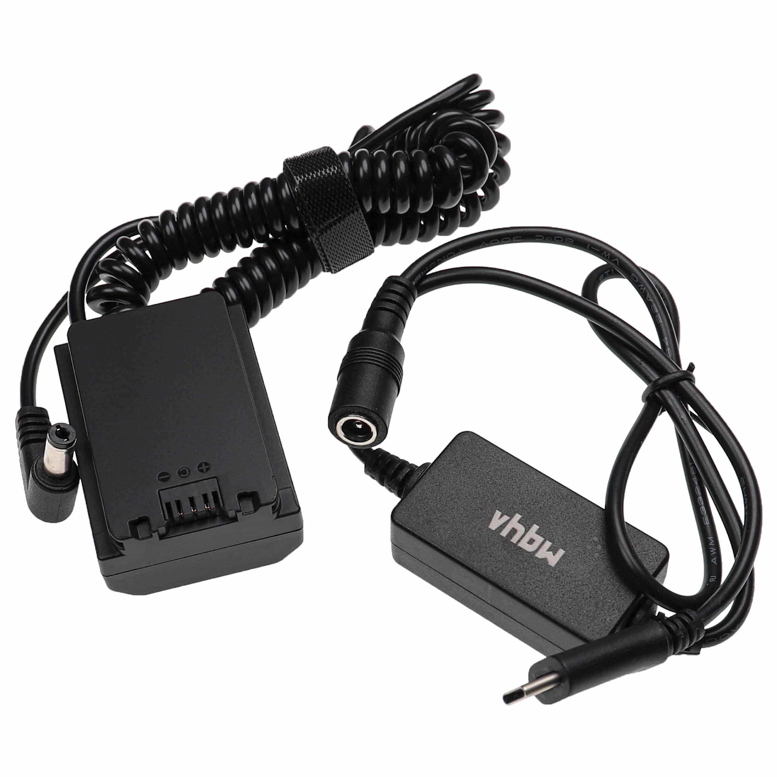 Fuente alimentación USB reemplaza Sony AC-FZ100 para cámaras + acoplador CC reemplaza Sony NP-FZ100