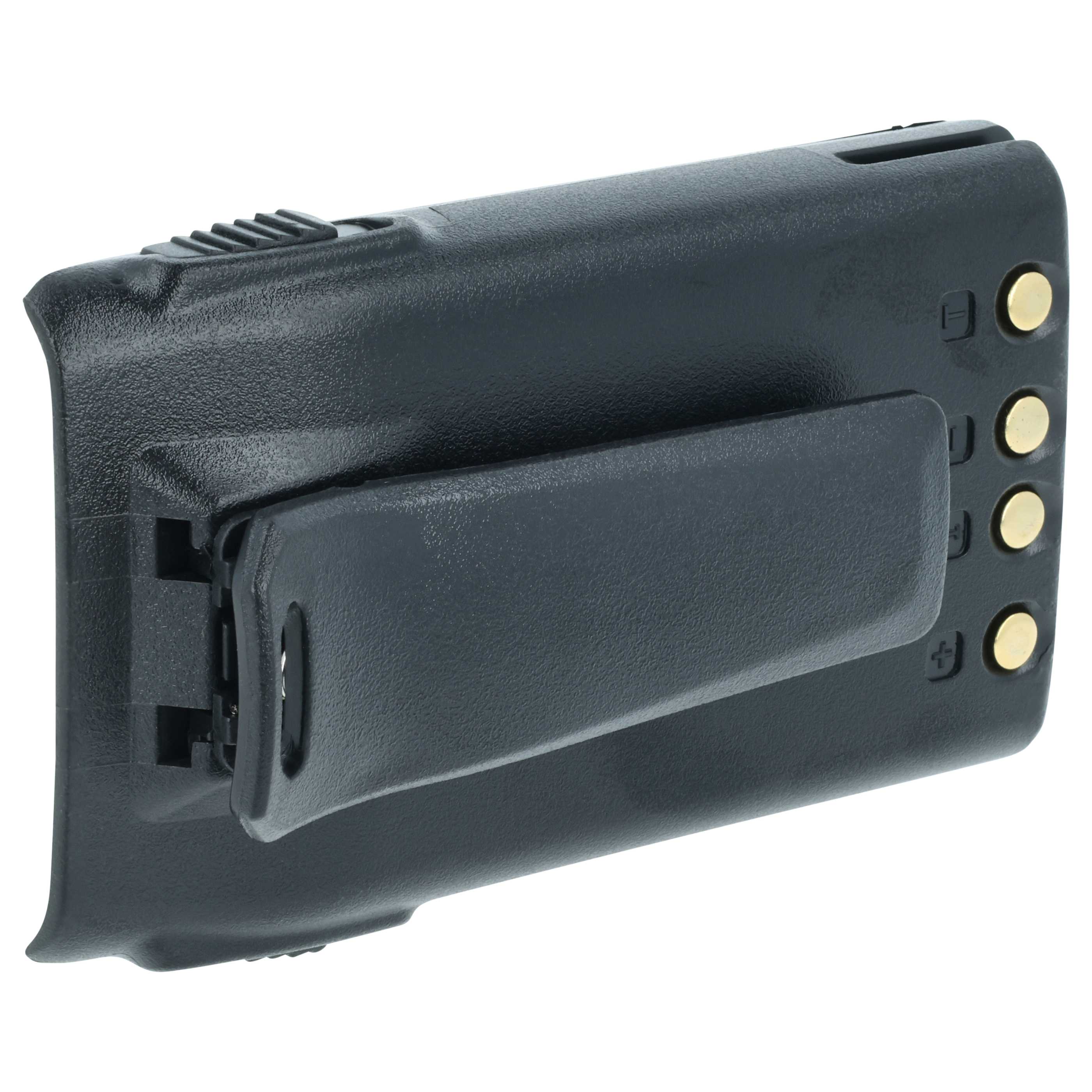 Radio 2x Battery replaces BLO-004, BLO-007, BLO-001 - 1400 mAh 7.4 V Li-Ion + Belt Clip