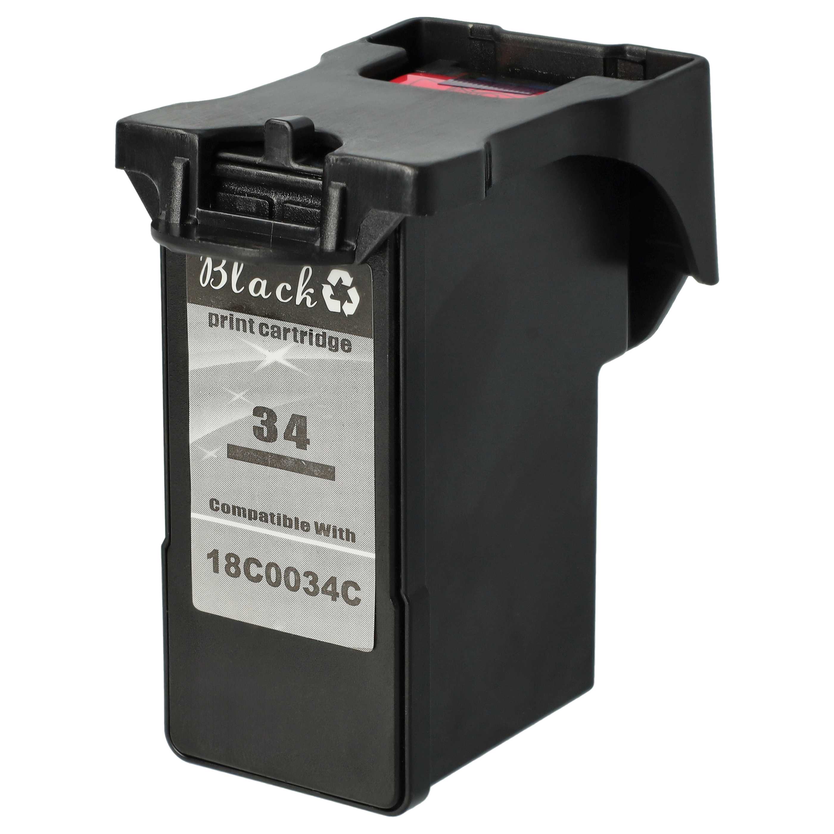 Tintenpatrone als Ersatz für Lexmark 18C0034, 18C0032 für Lexmark Drucker - Schwarz Wiederaufgefüllt 22ml