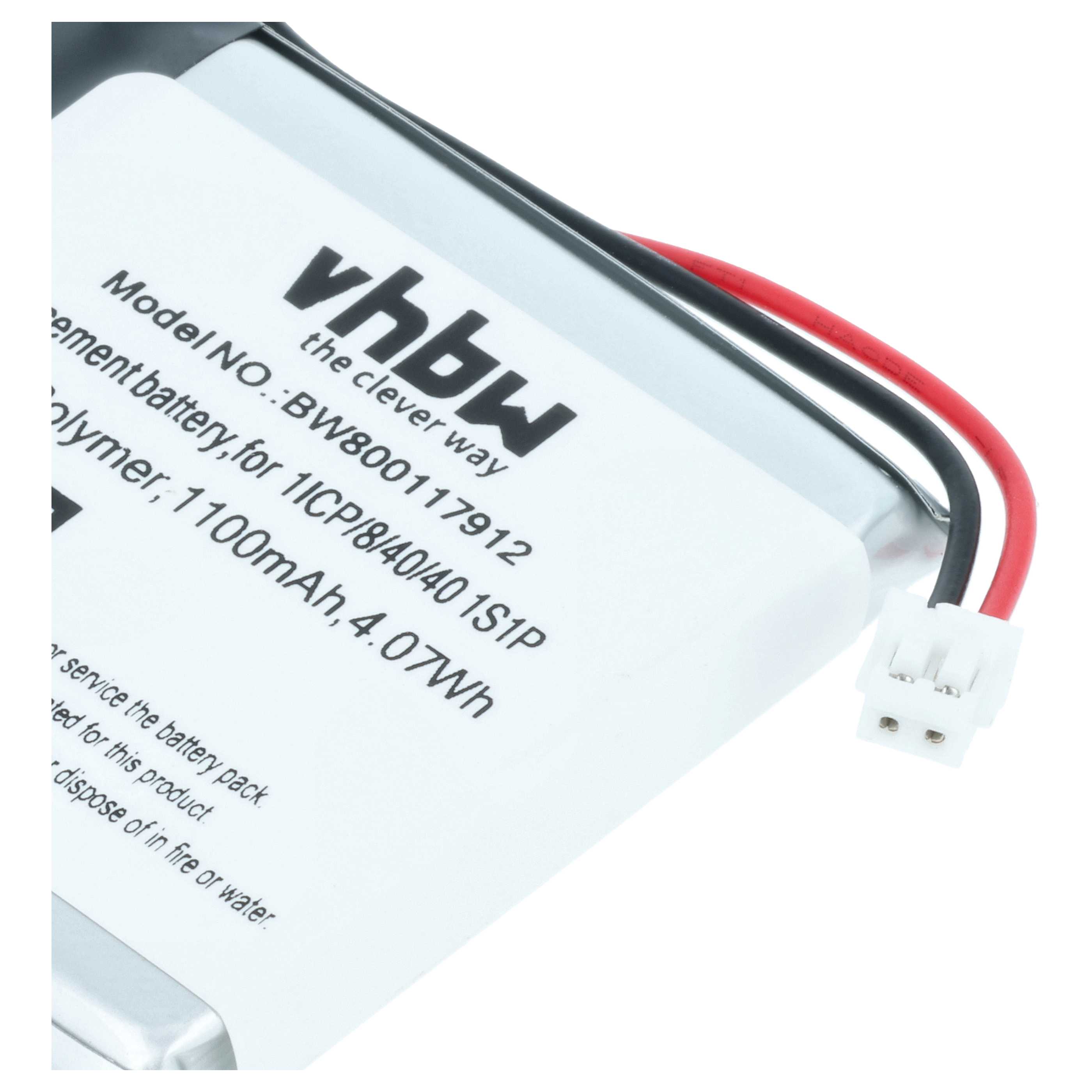Akumulator do nawigacji GPS zamiennik Coyote 1ICP/8/40/40 1S1P - 1100 mAh 3,7 V LiPo