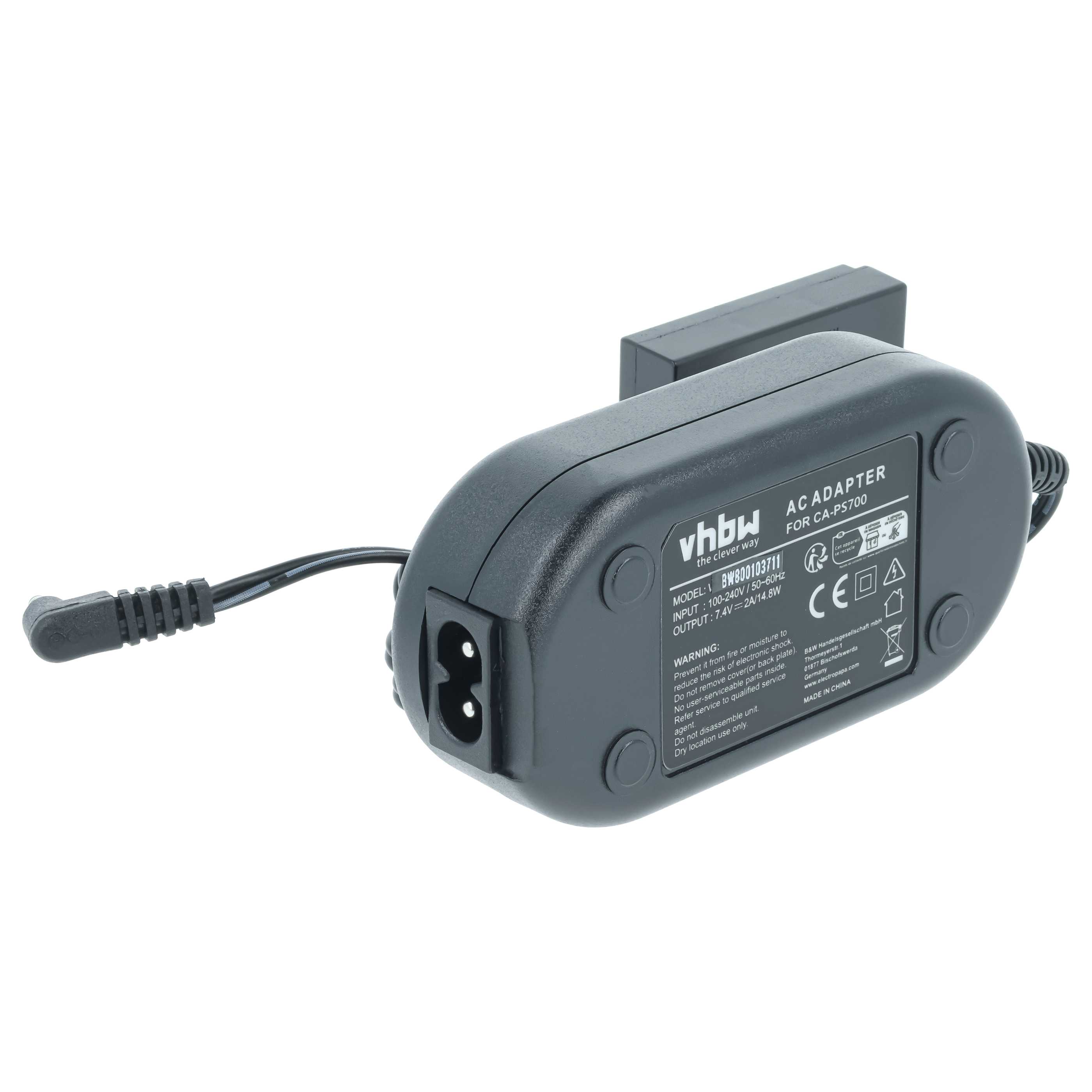 Bloc secteur remplace Canon ACK-E1 pour caméra Canon + coupleur DC comme Canon