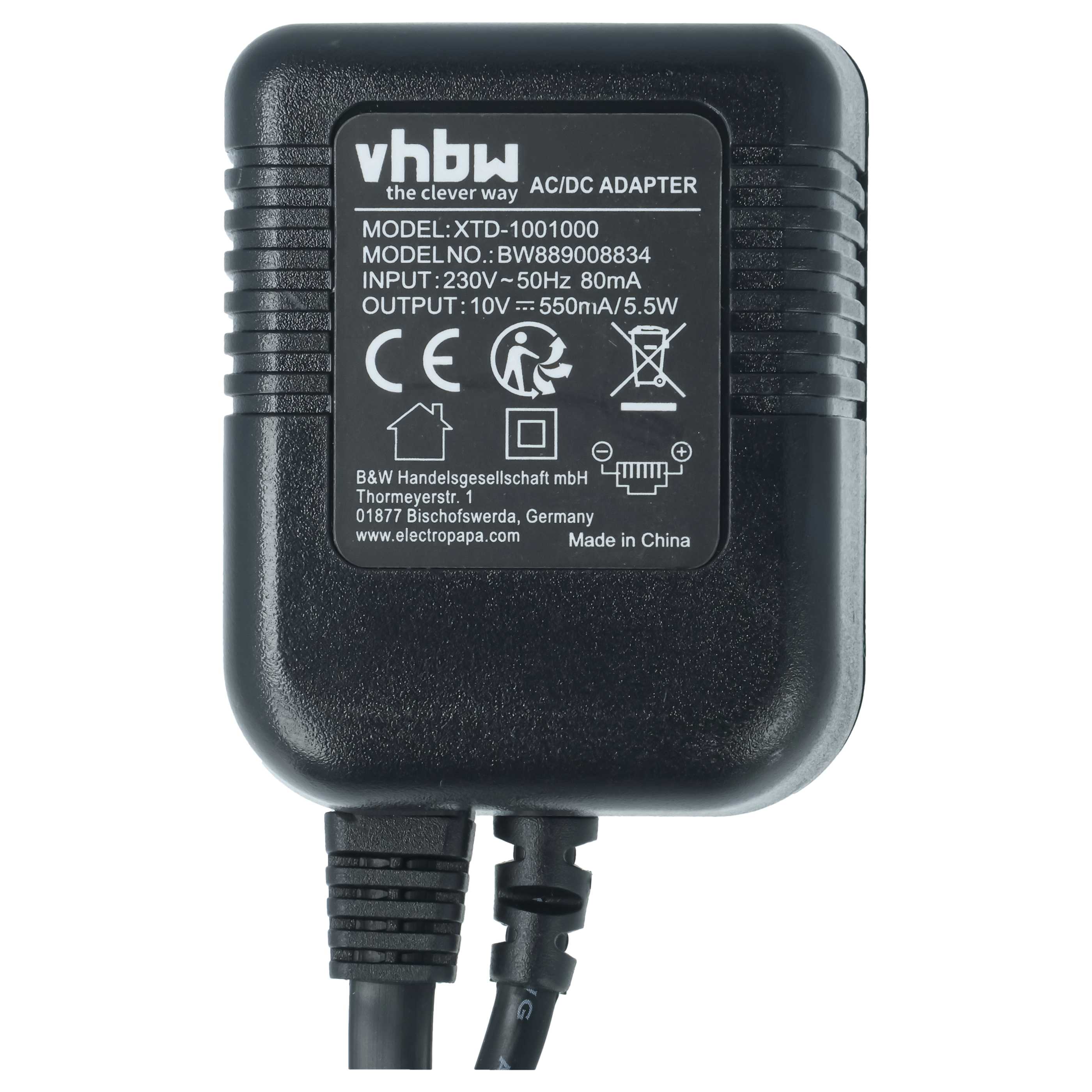 Netzteil als Ersatz für Auerswald 55008 für Auerswald Festnetz-Telefon, Haustelefon - 180 / 185 cm