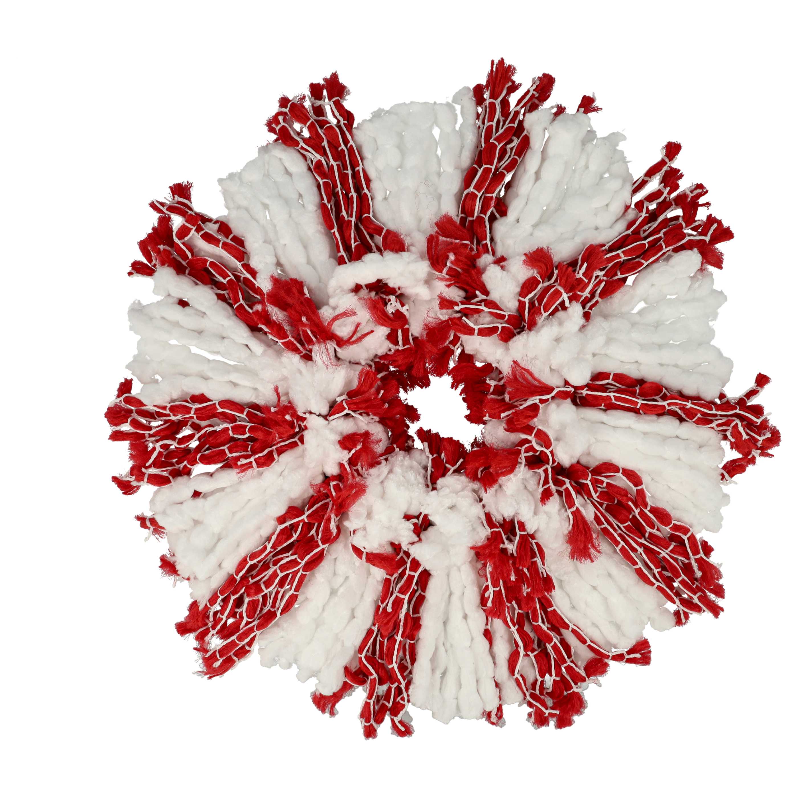 10x Mop Head replaces Leifheit 52115, 52094 for Leifheit Mop - microfibre, white, red