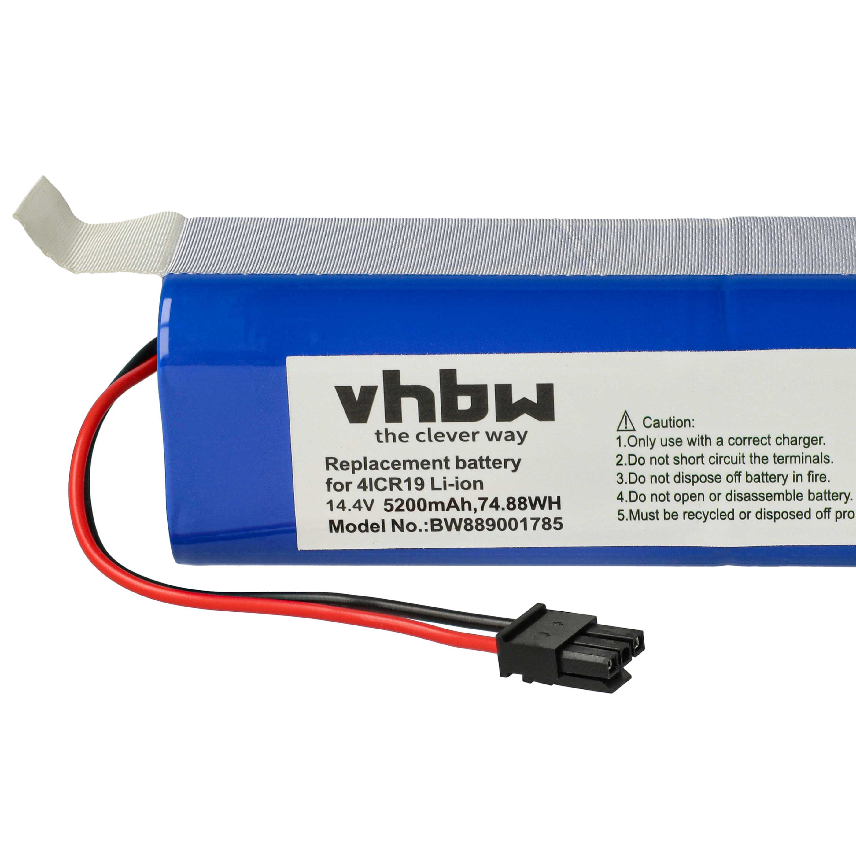 Battery Replacement for Eufy PA89, PA61 for - 5200mAh, 14.4V, Li-Ion