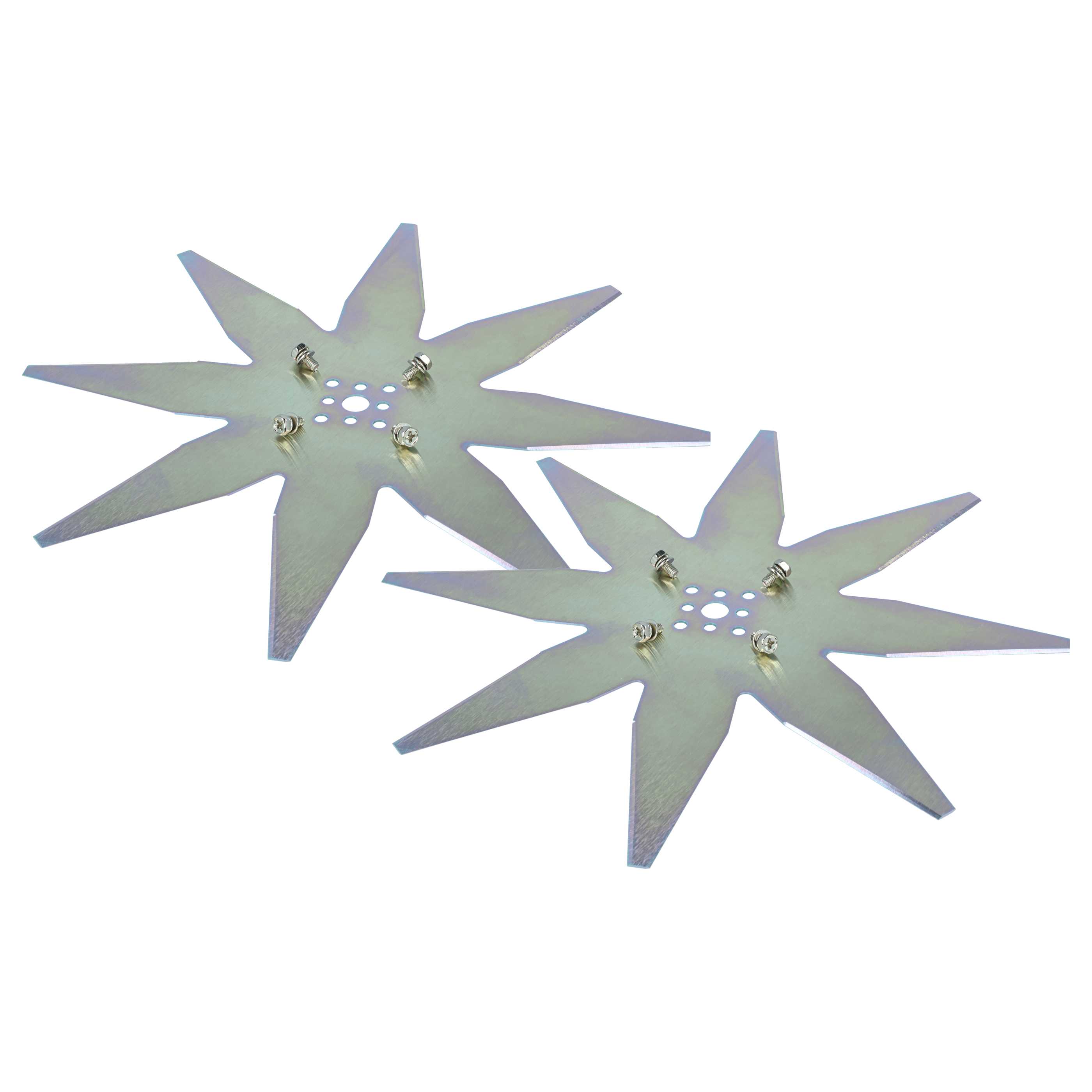 2x Lames remplace Zucchetti 200Z05100A, LIZARD pour tondeuse – Couteaux acier, Grau